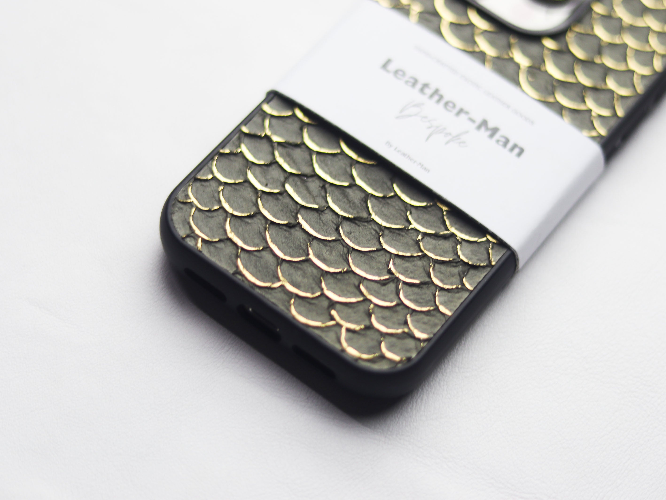 STEEL GRAY TILAPIA FISH SKIN PHONE CASE