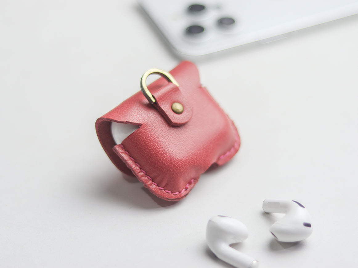 AIRPODS CLASSIC LEATHER CASE FLAMINGO PINK