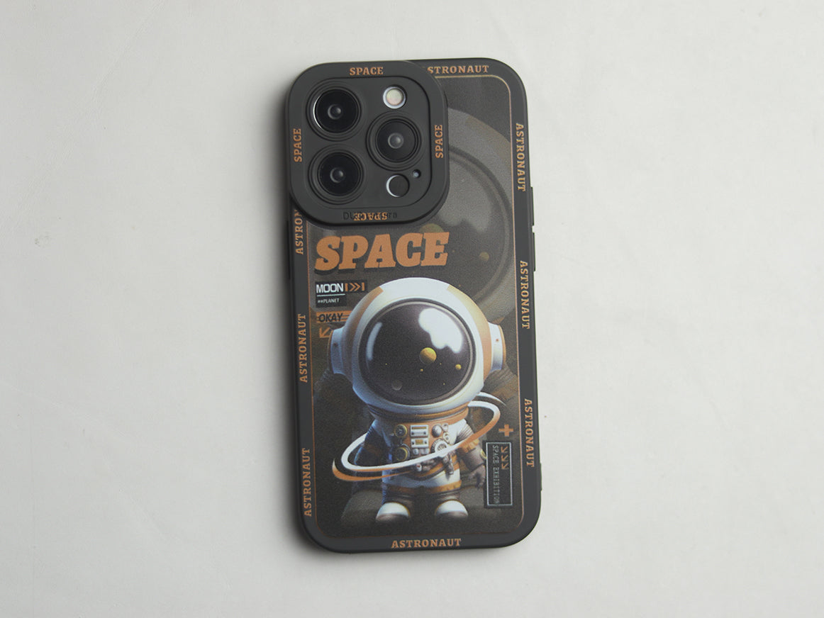 SILICON ANGEL EYES STAR CIRCLE ASTRONAUT PHONE CASE - GRIP GADGETS