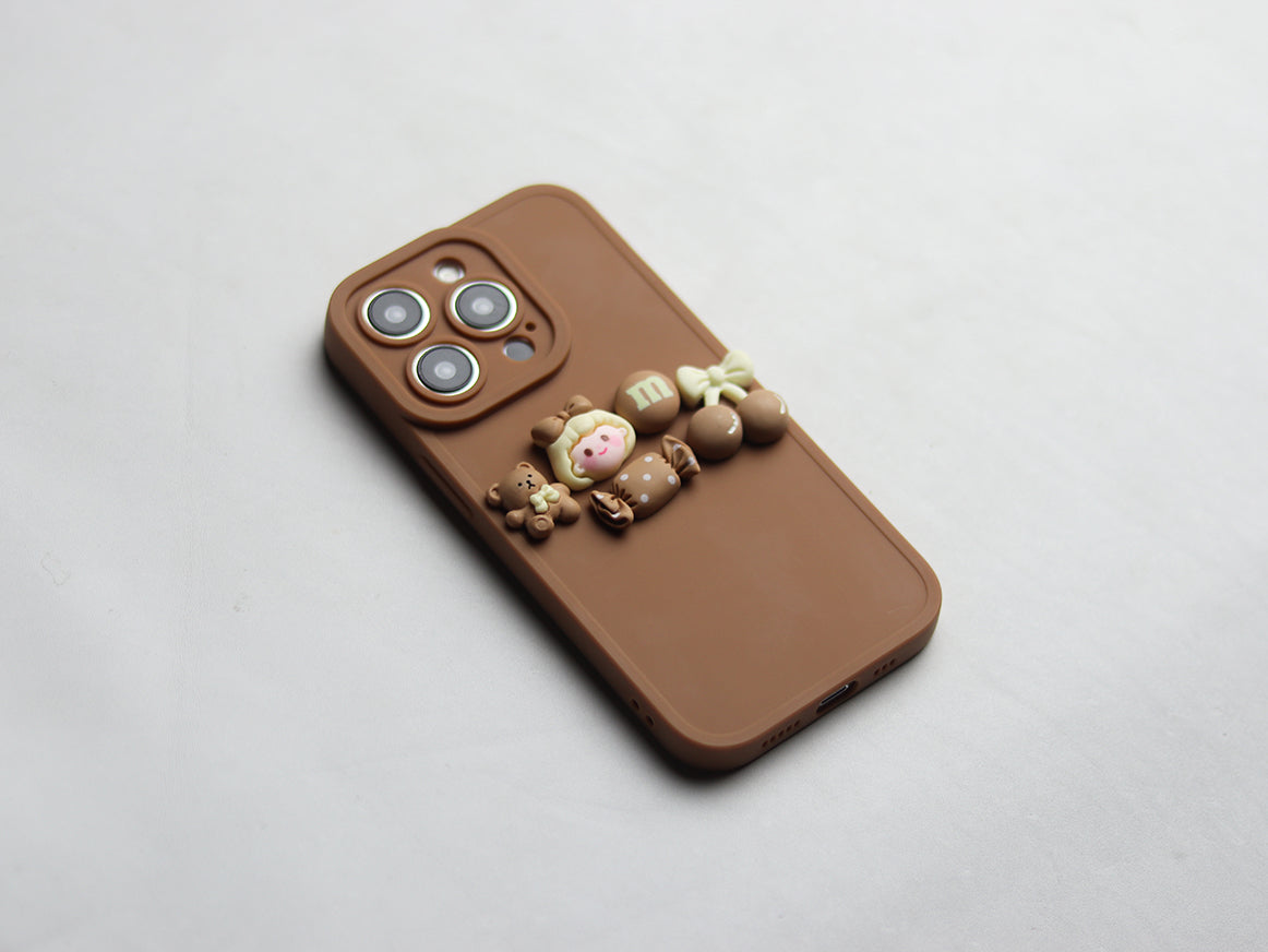 BROWN BEAR 3D PHONE CASE.