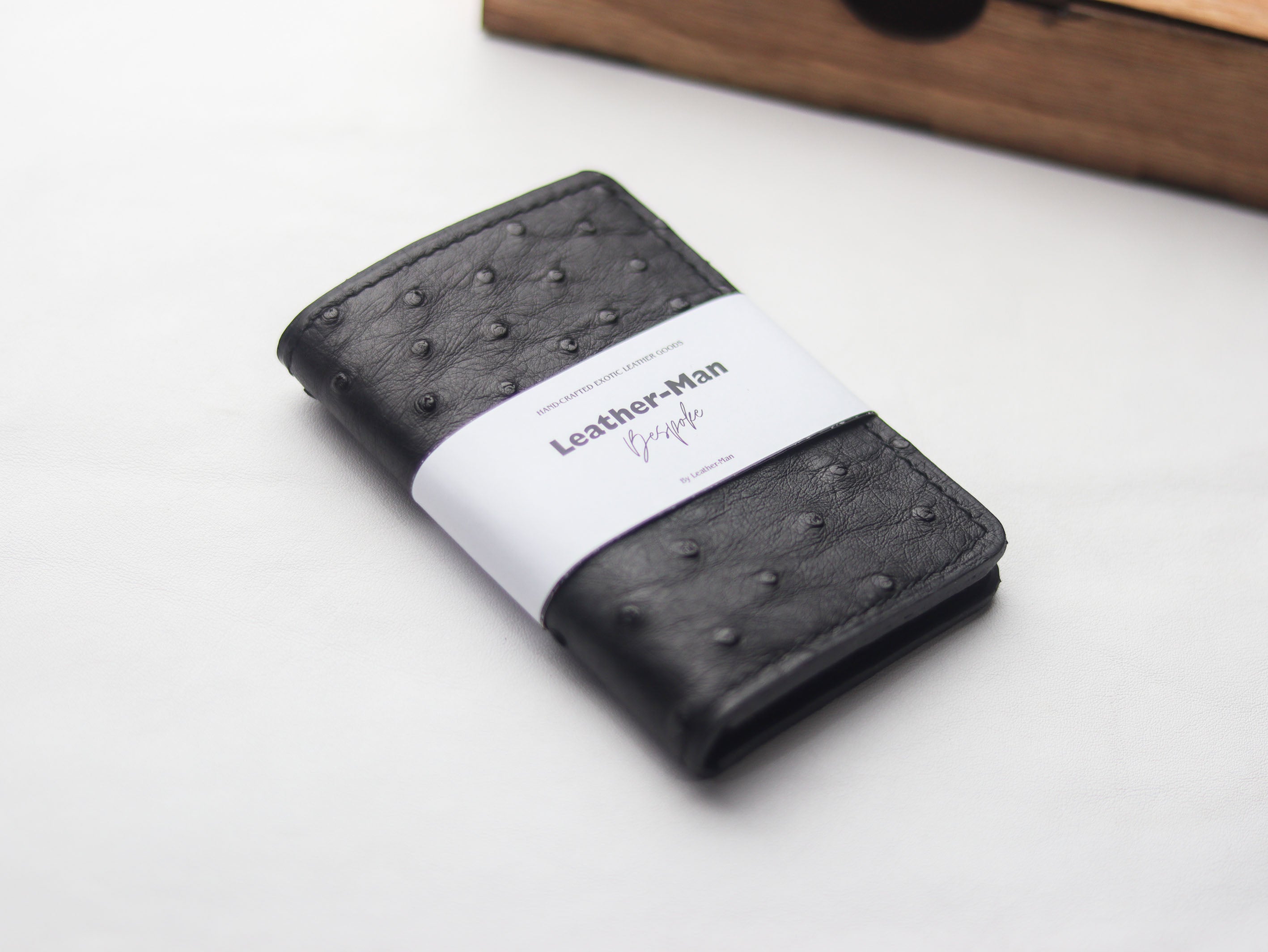 Luxury Hand-Crafted Exotic Ostrich Skin Wallets - Leather-Man
