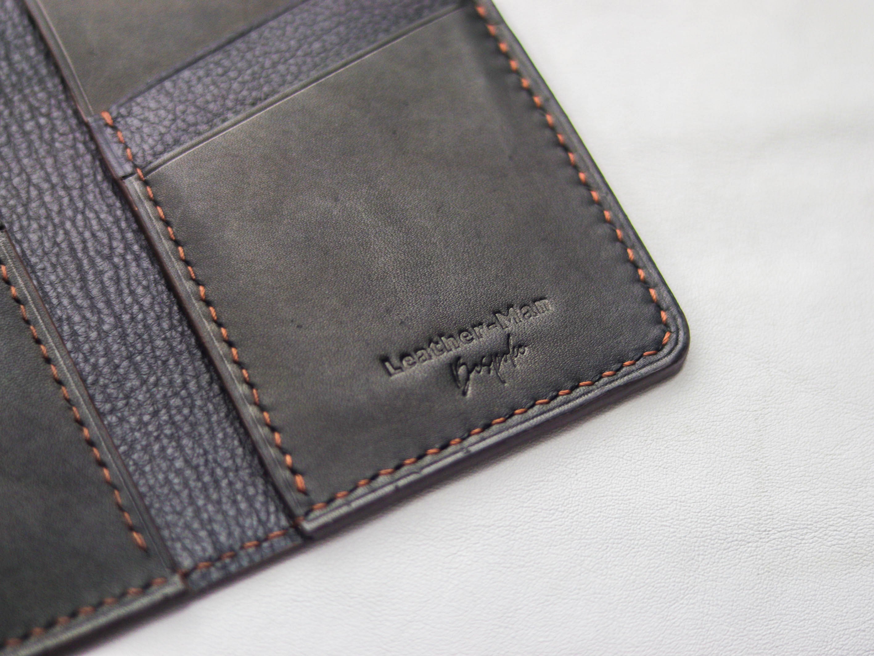 ARTEMUS - BIFOLD CARD WALLET PECAN BROWN OSTRICH LEG SKIN