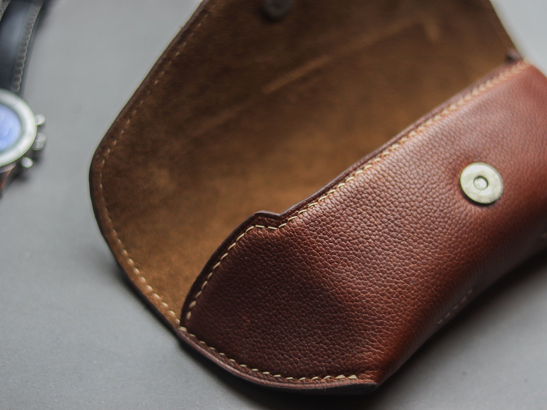 THE OPTIQUE - BRUNETTE BROWN ITALIAN CALF LEATHER