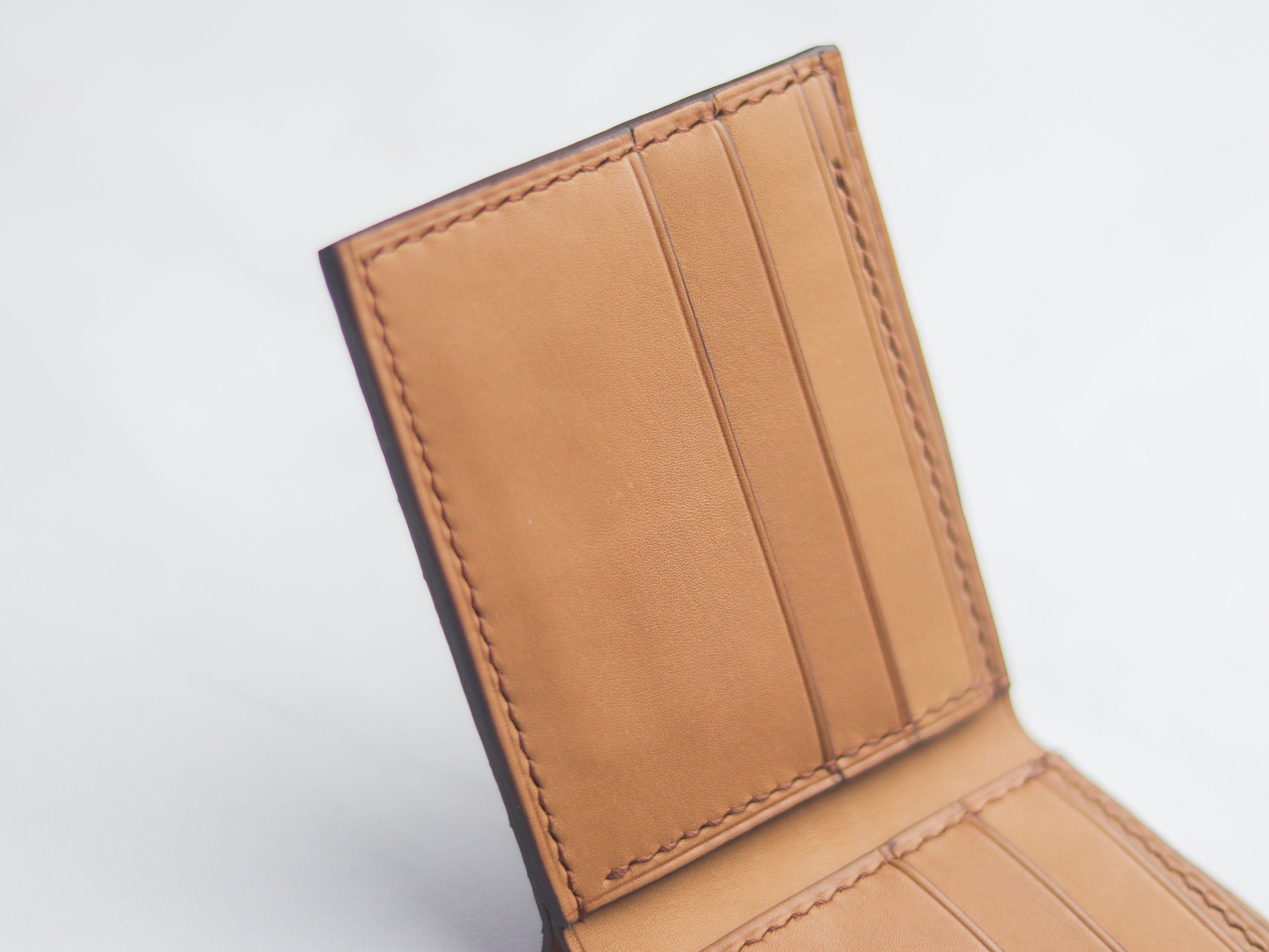 WYNTON - BIFOLD WALLET PECAN BROWN PYTHON SKIN