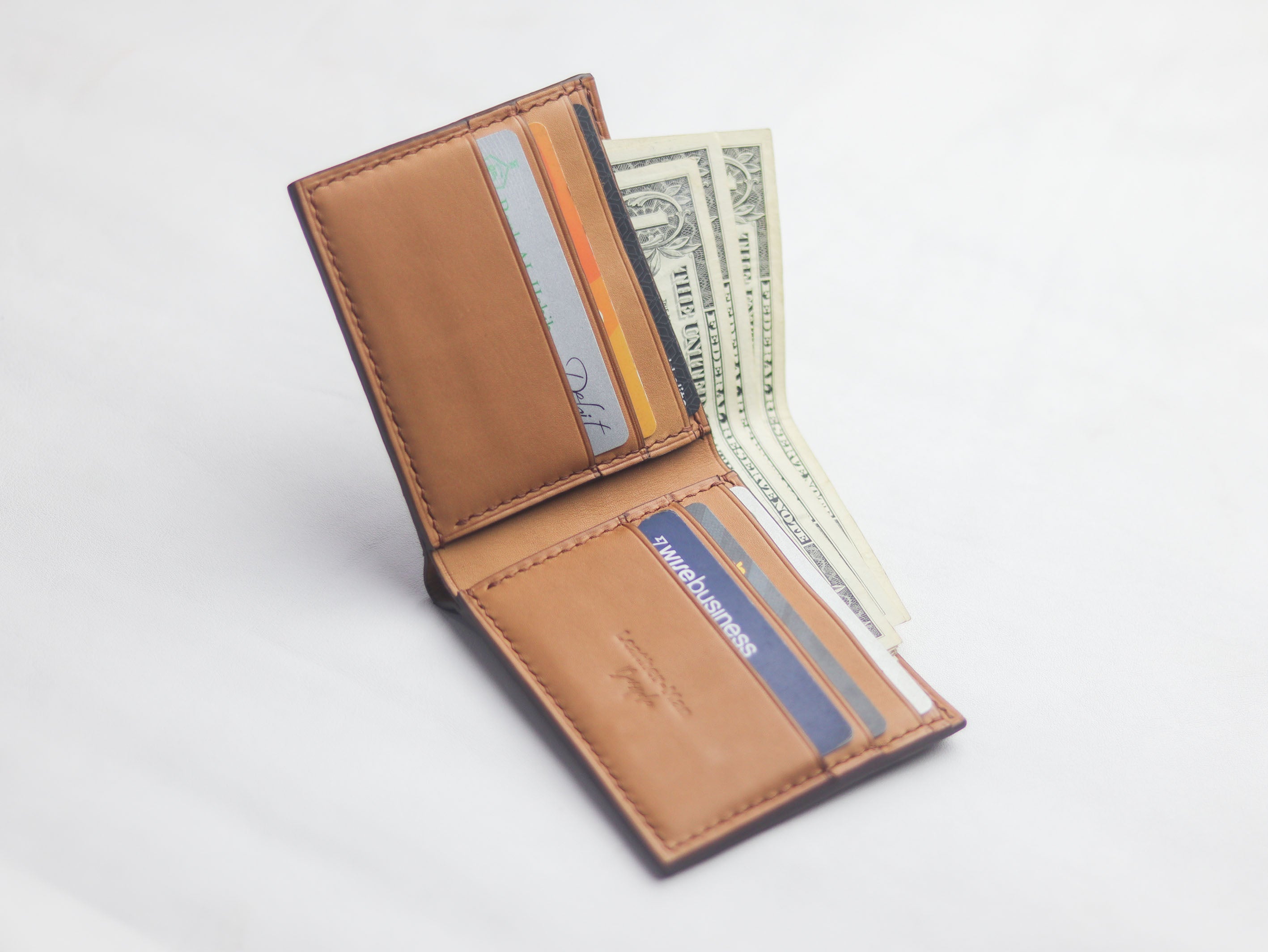 WYNTON - BIFOLD WALLET PECAN BROWN PYTHON SKIN