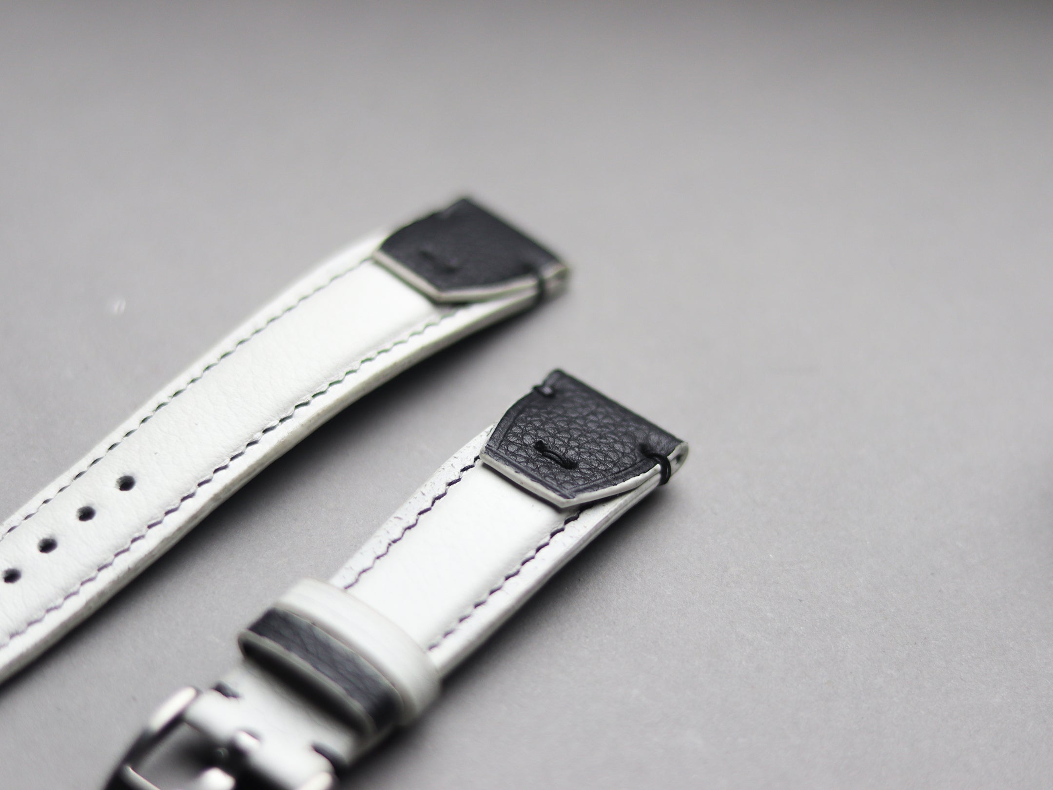 INVERTO WATCH STRAPS - PURE WHITE CALF LEATHER