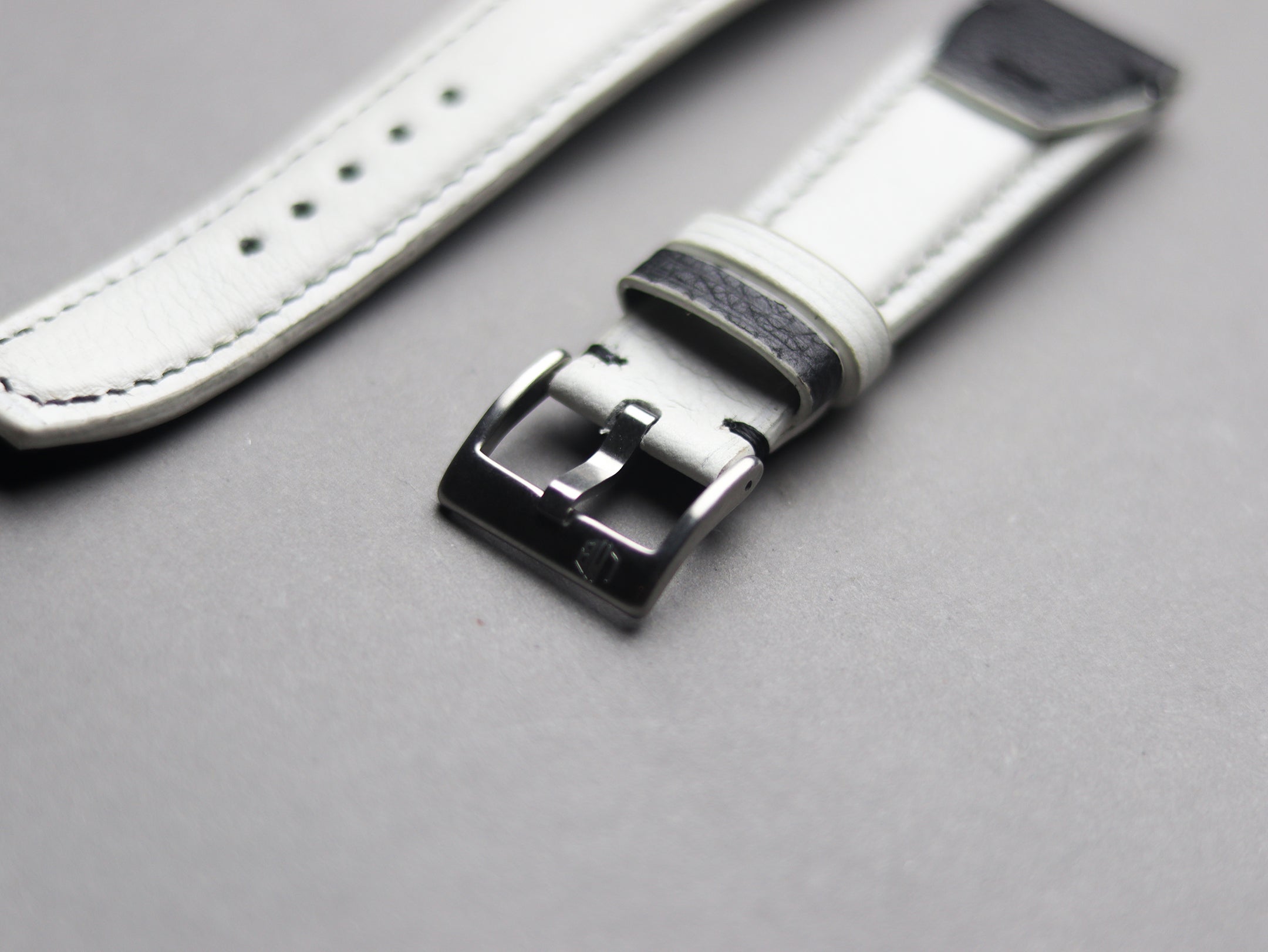 INVERTO WATCH STRAPS - PURE WHITE CALF LEATHER