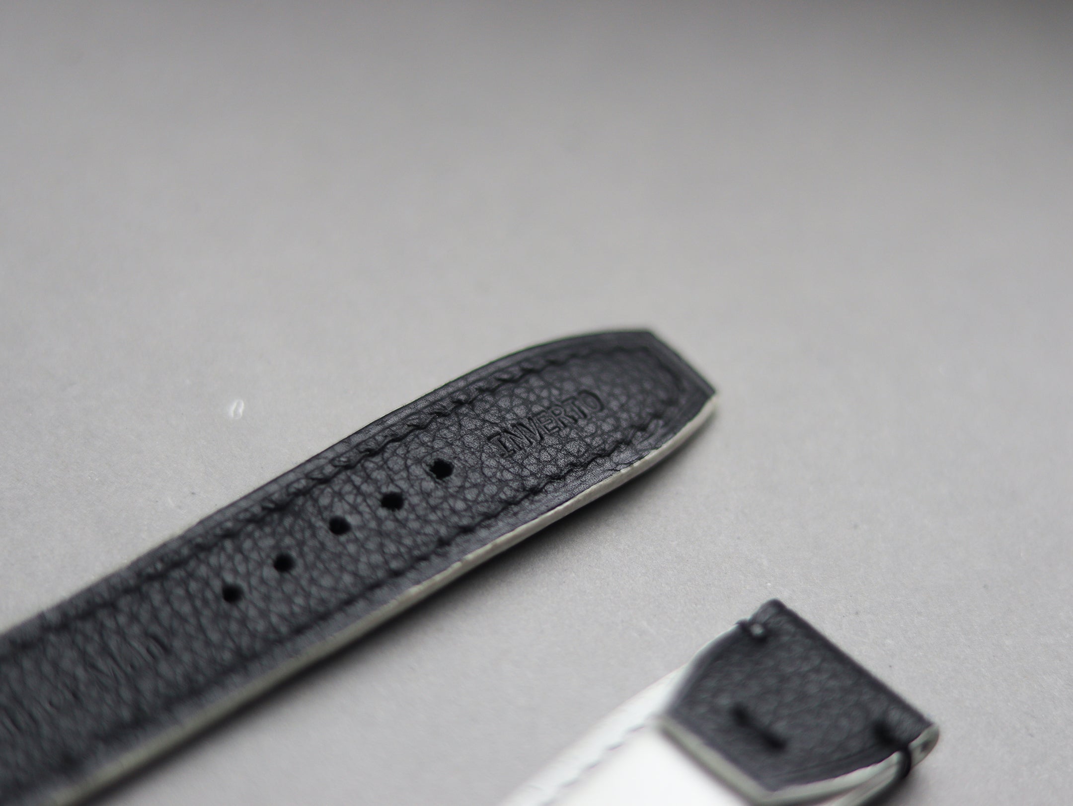 INVERTO WATCH STRAPS - PURE WHITE CALF LEATHER