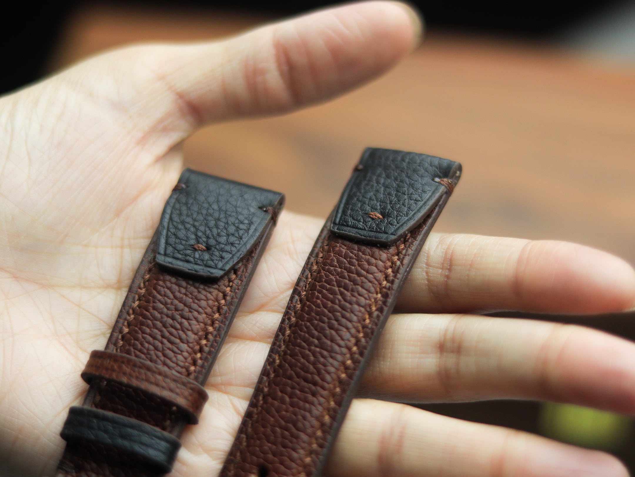 INVERTO WATCH STRAPS - BRUNETTE BROWN CALF LEATHER