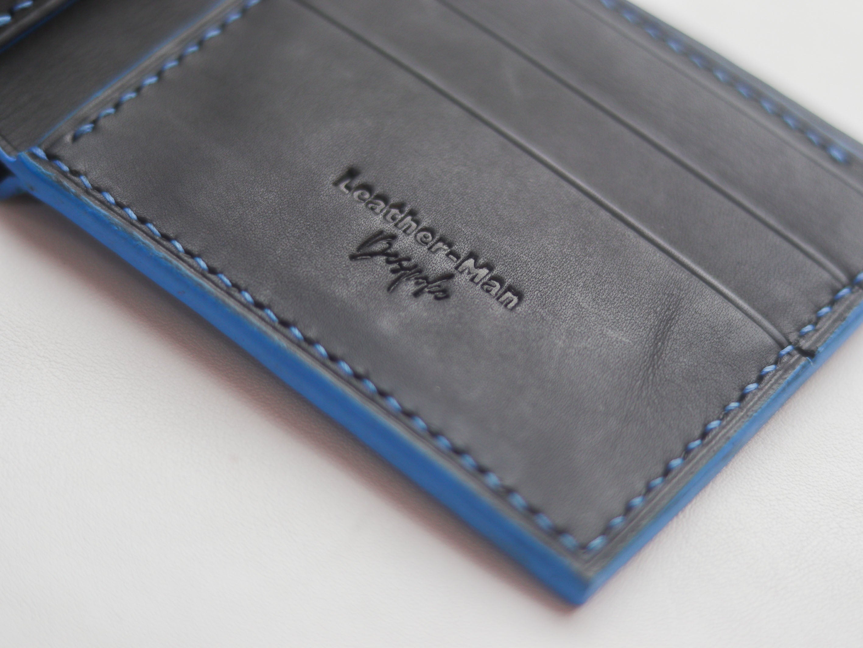 WYNTON - BIFOLD WALLET CERULEAN BLUE PYTHON SKIN