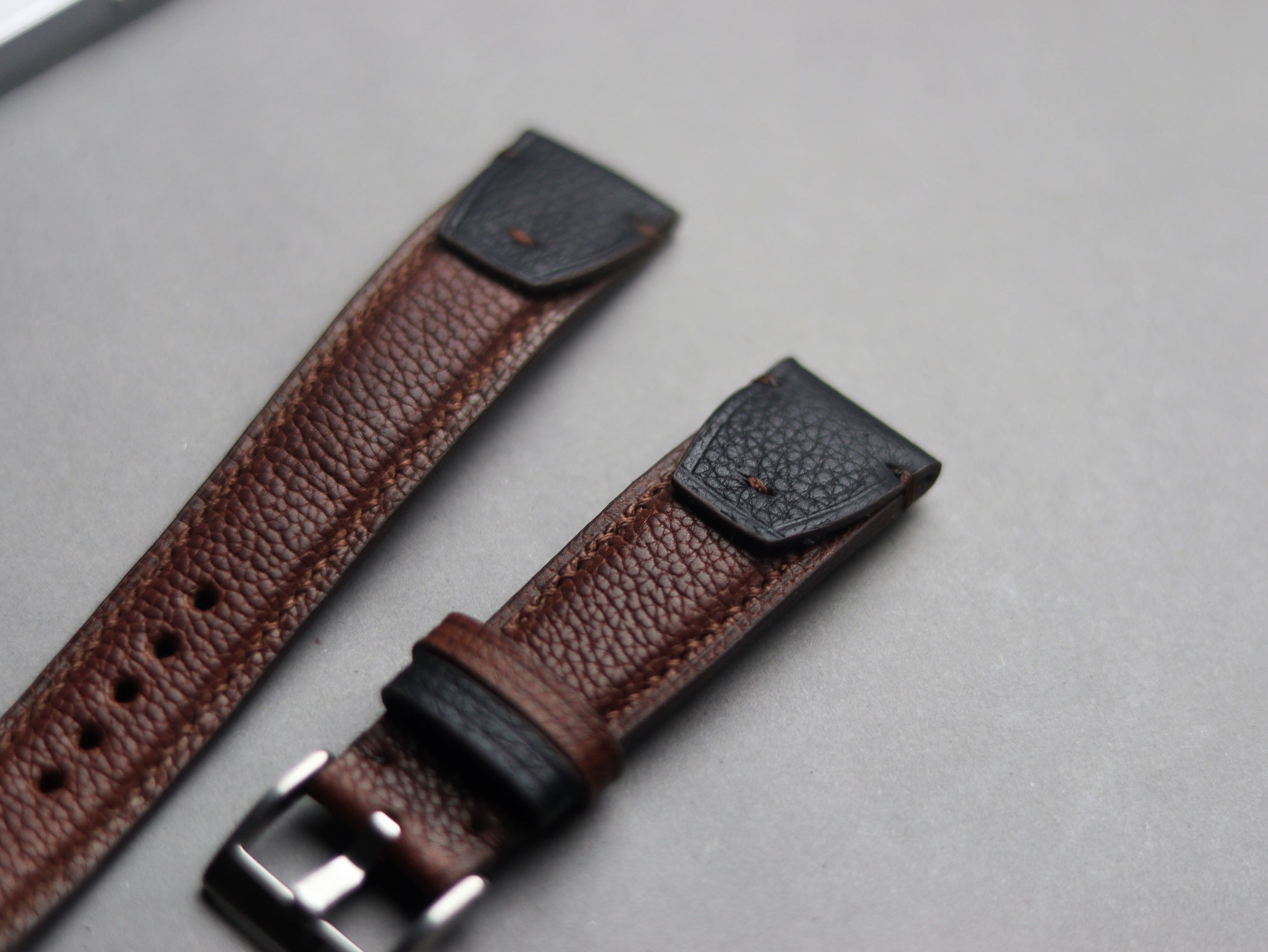 INVERTO WATCH STRAPS - BRUNETTE BROWN CALF LEATHER