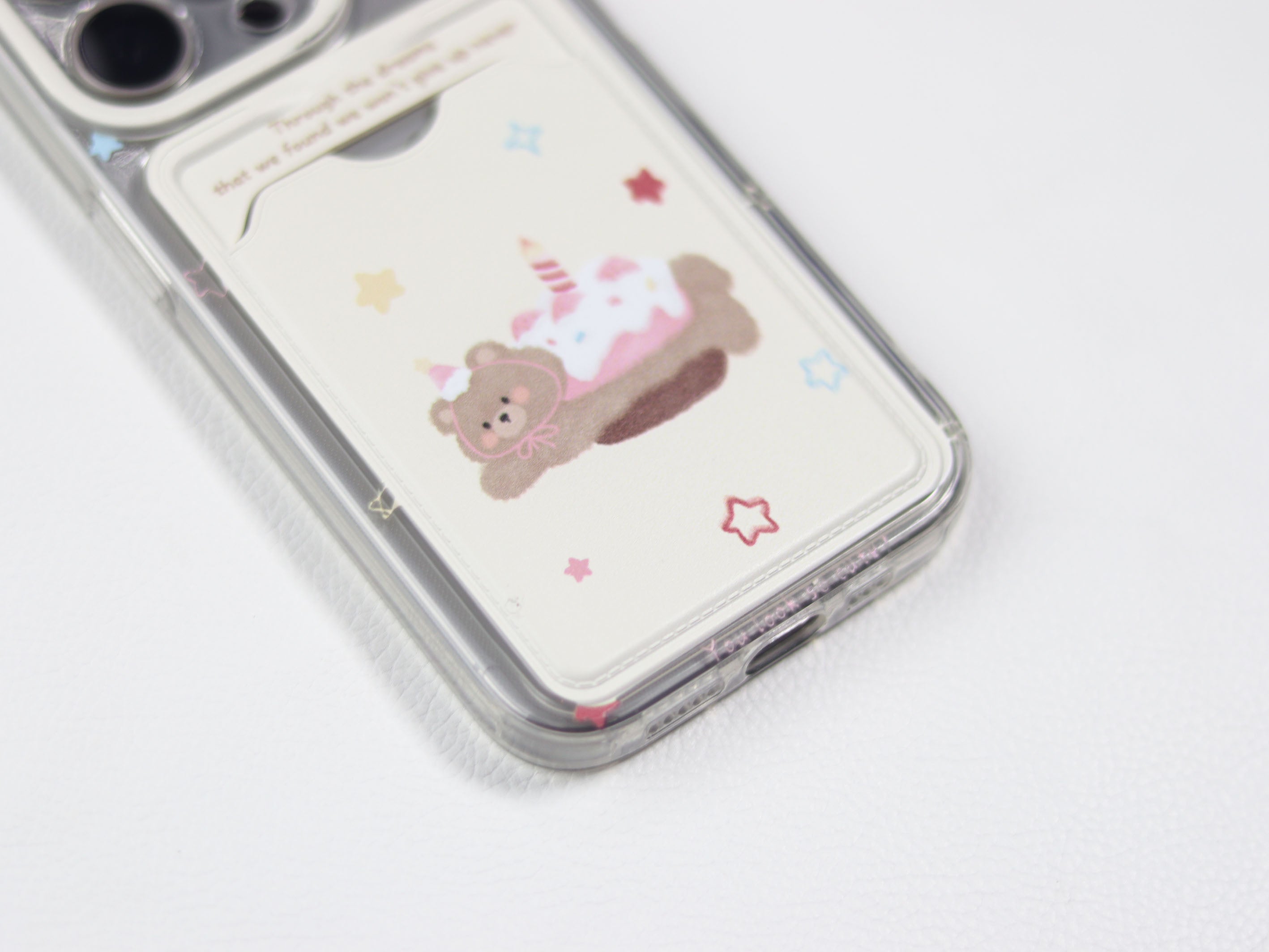 Card Bag Bear Phone Case-GRIP grip