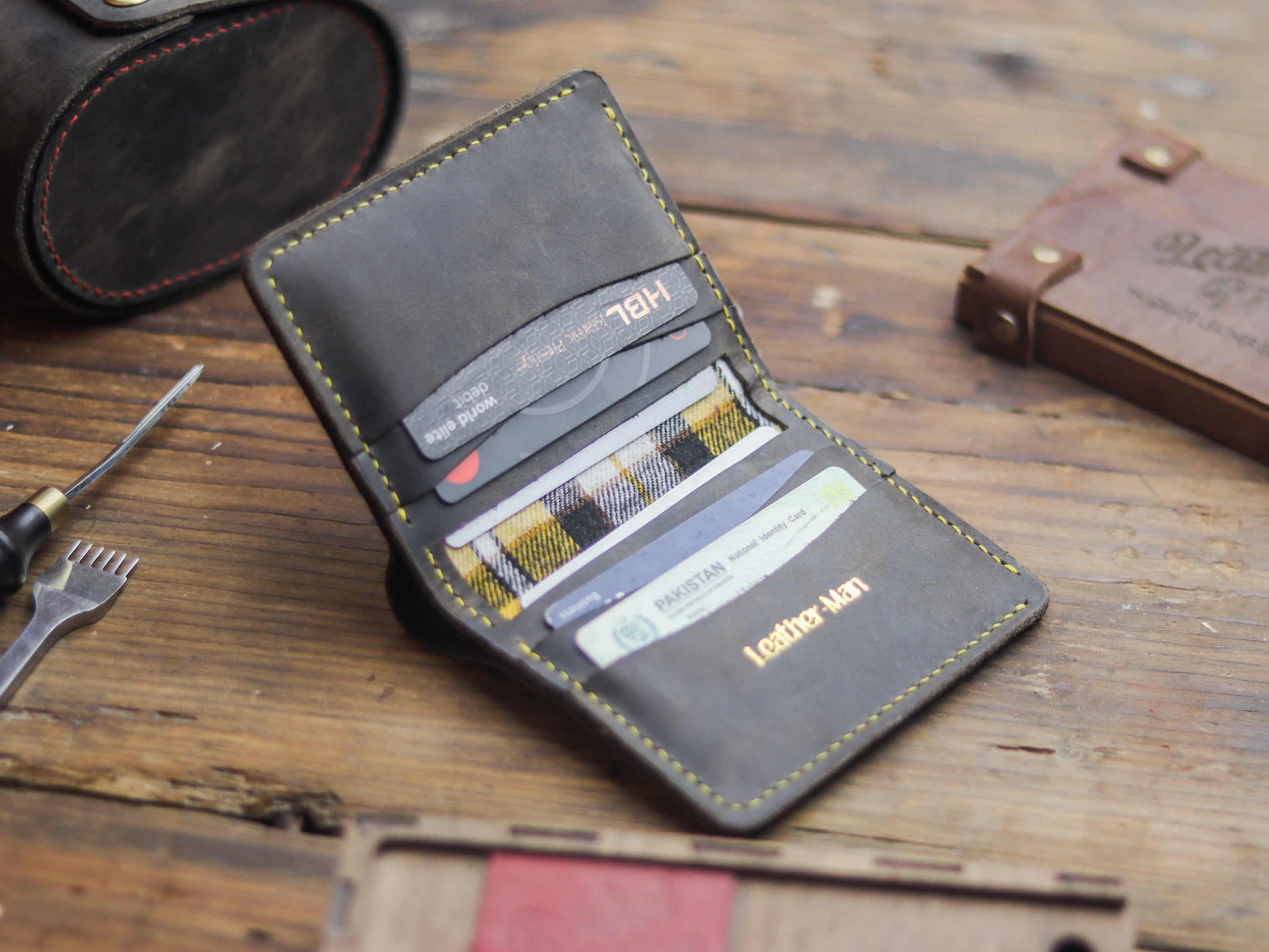 HAMPTON PRO BIFOLD WALLET MIDNIGHT GREY