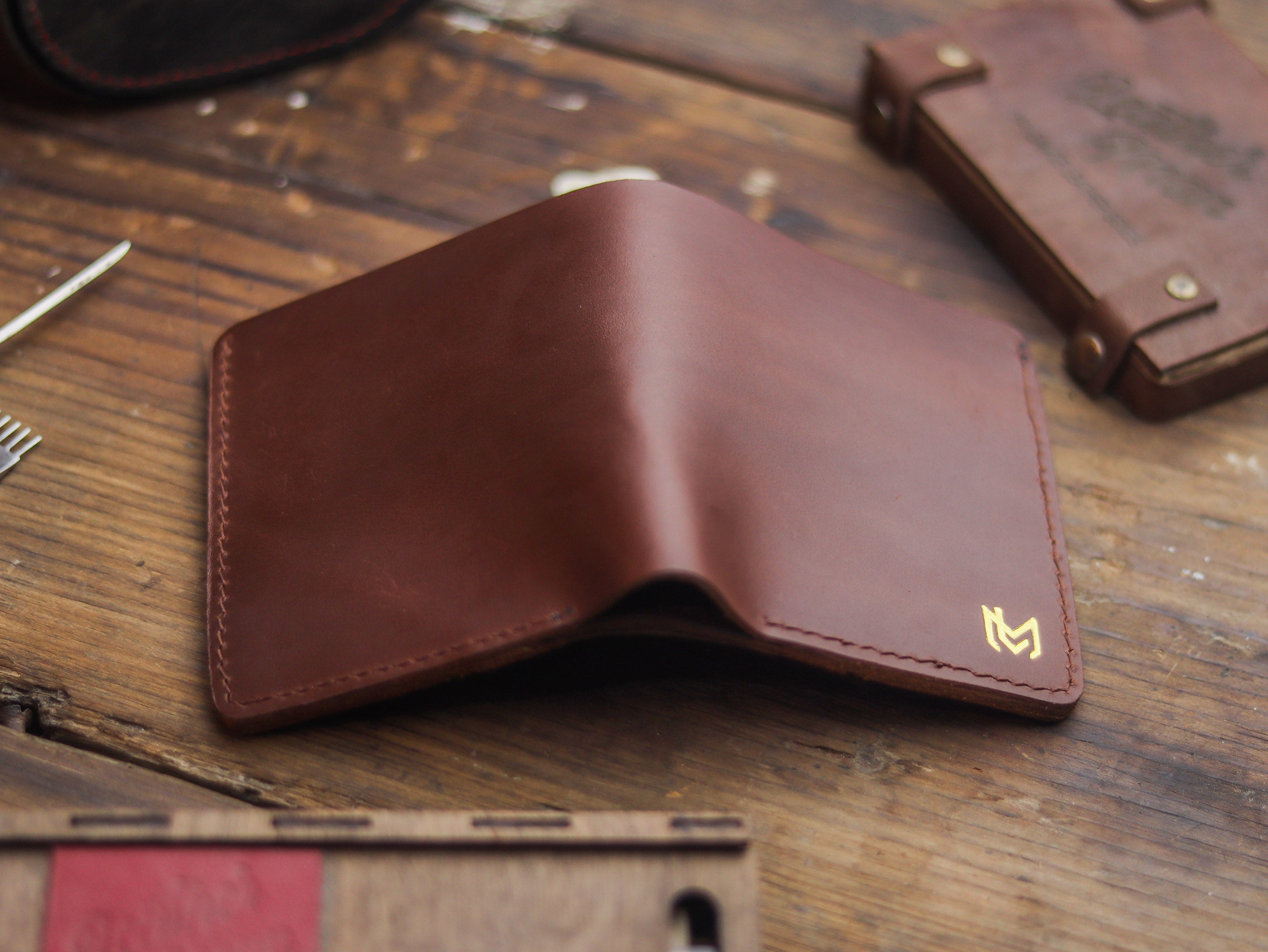 HAMPTON PRO BIFOLD WALLET CHESTNUT BROWN