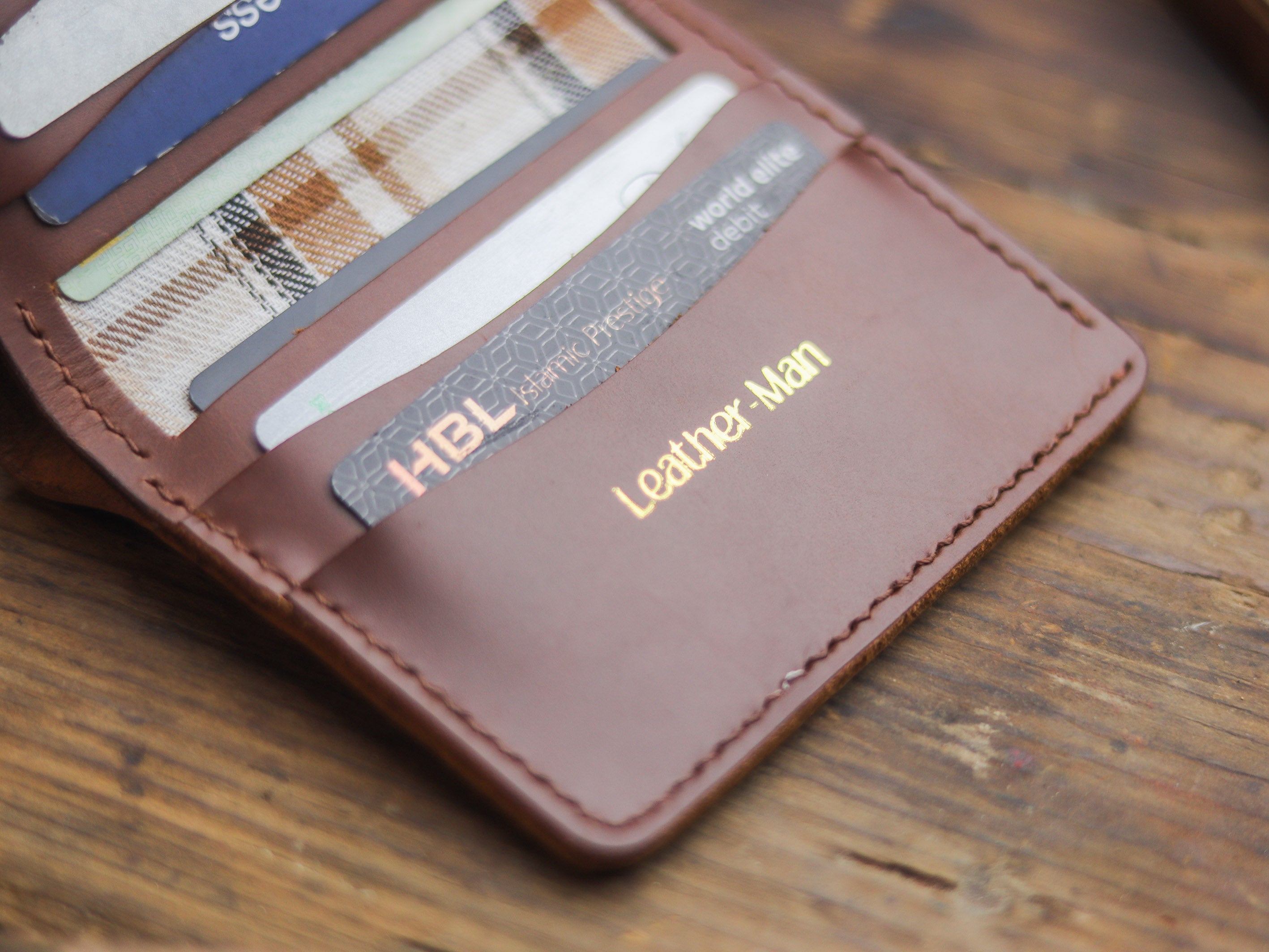 HAMPTON PRO BIFOLD WALLET CHESTNUT BROWN