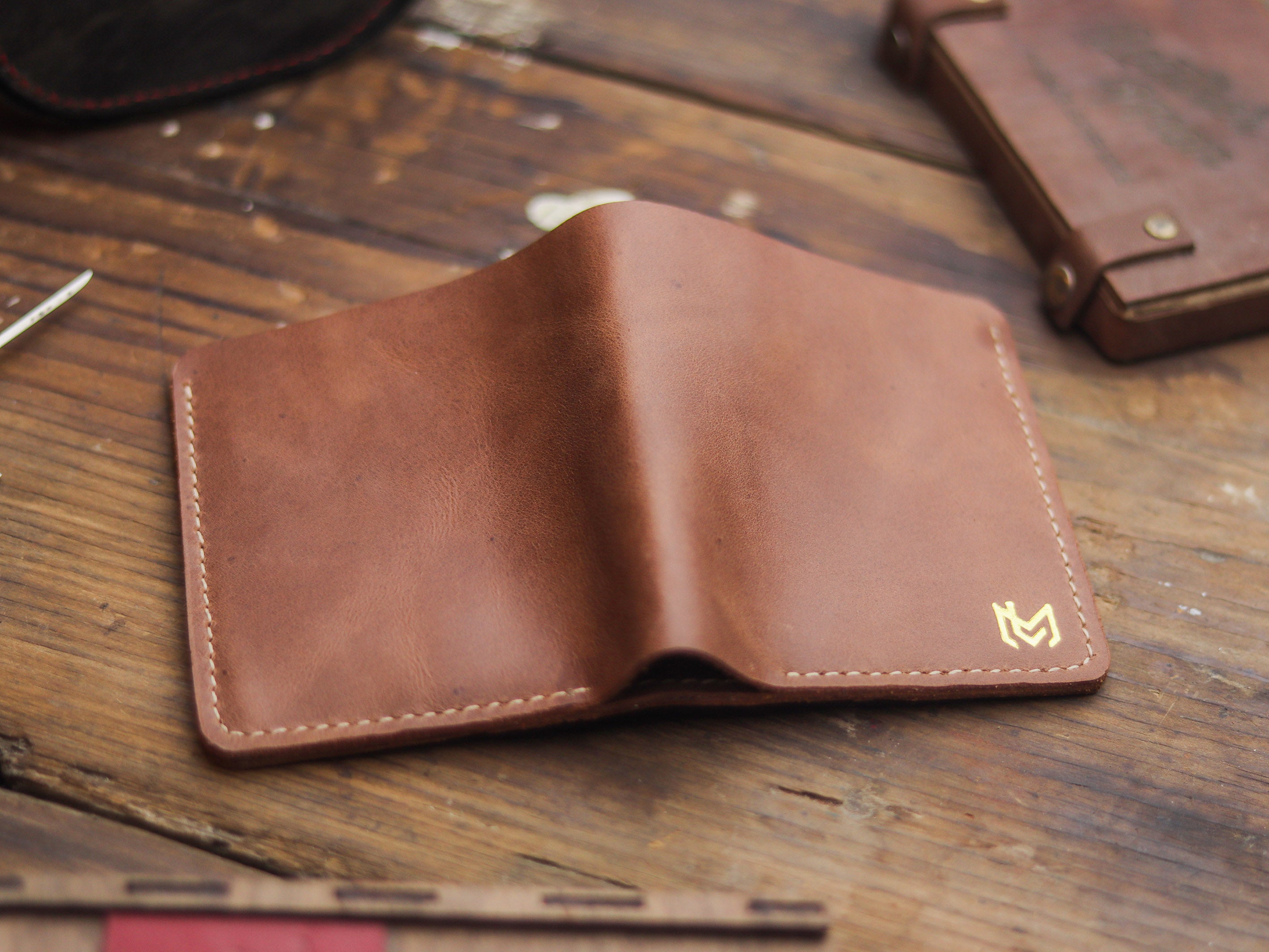 HAMPTON PRO BIFOLD WALLET RUSTY BROWN