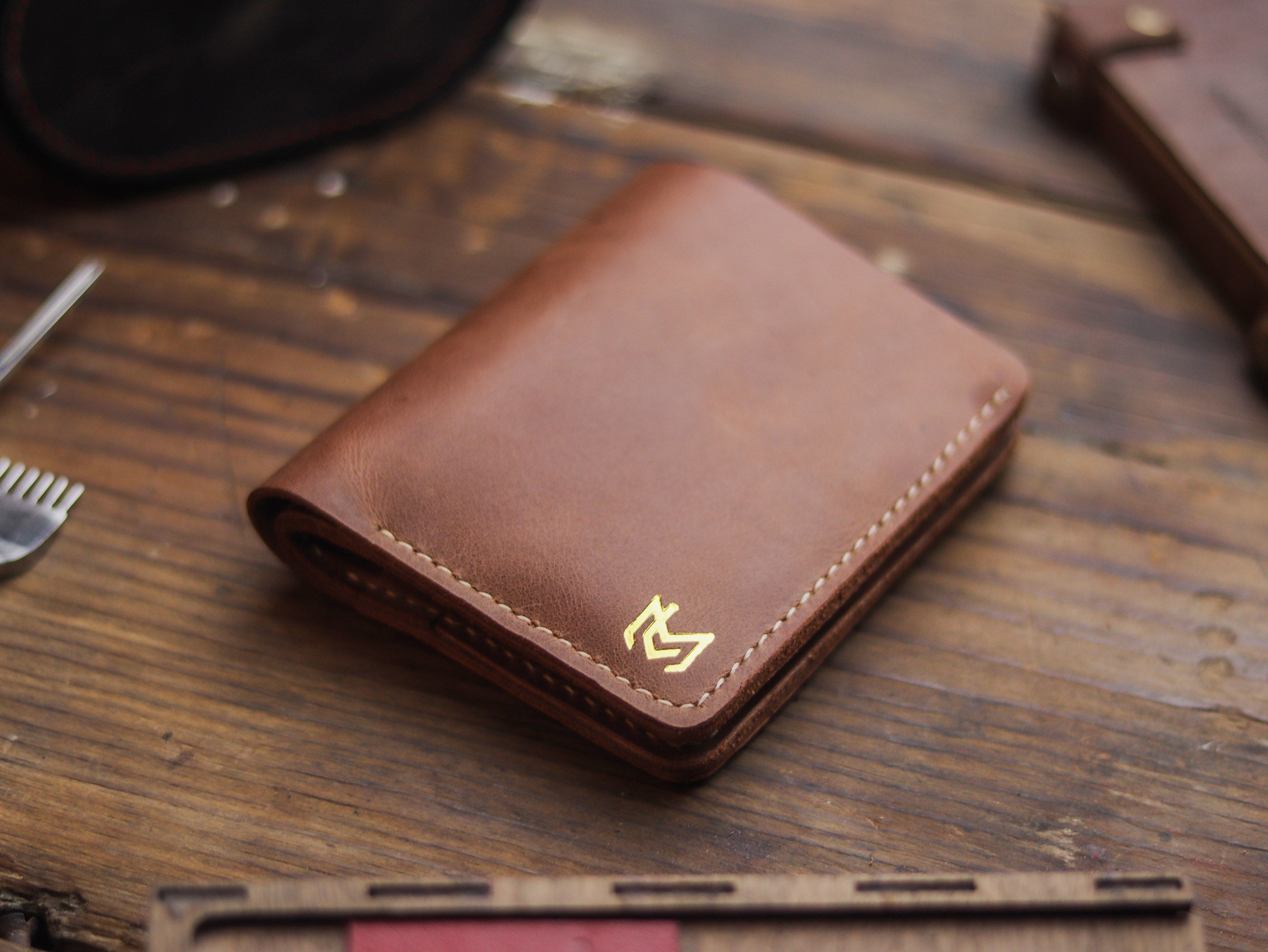 HAMPTON PRO BIFOLD WALLET RUSTY BROWN