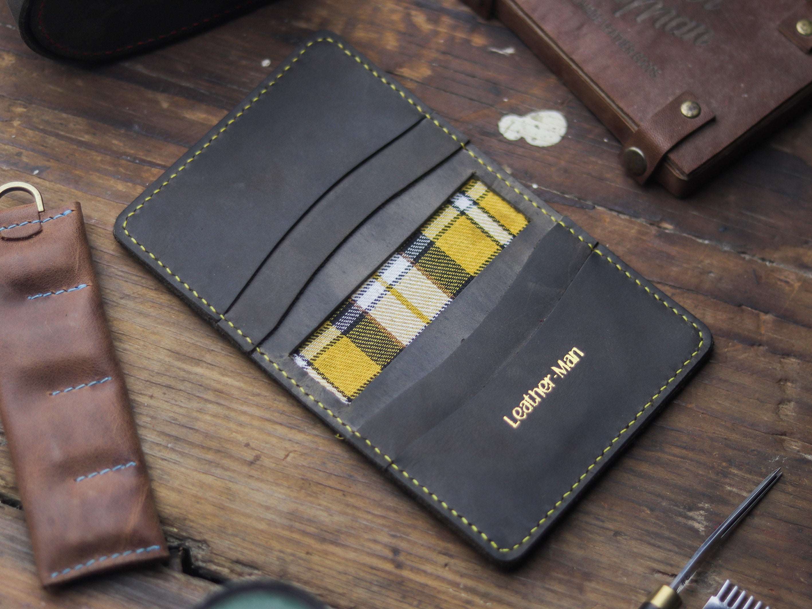 HAMPTON - C BIFOLD CARD HOLDER MIDNIGHT GREY