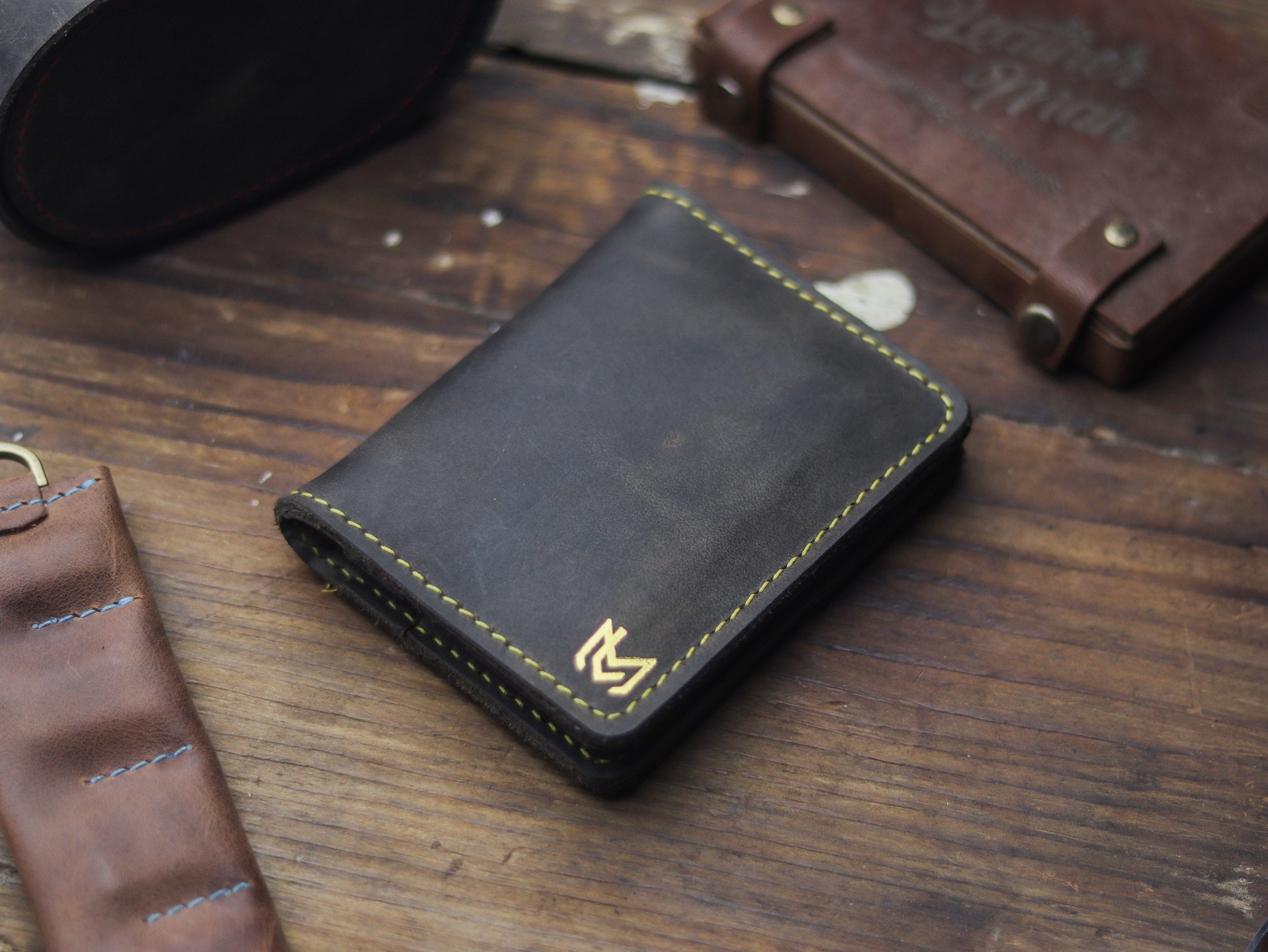 HAMPTON - C BIFOLD CARD HOLDER MIDNIGHT GREY