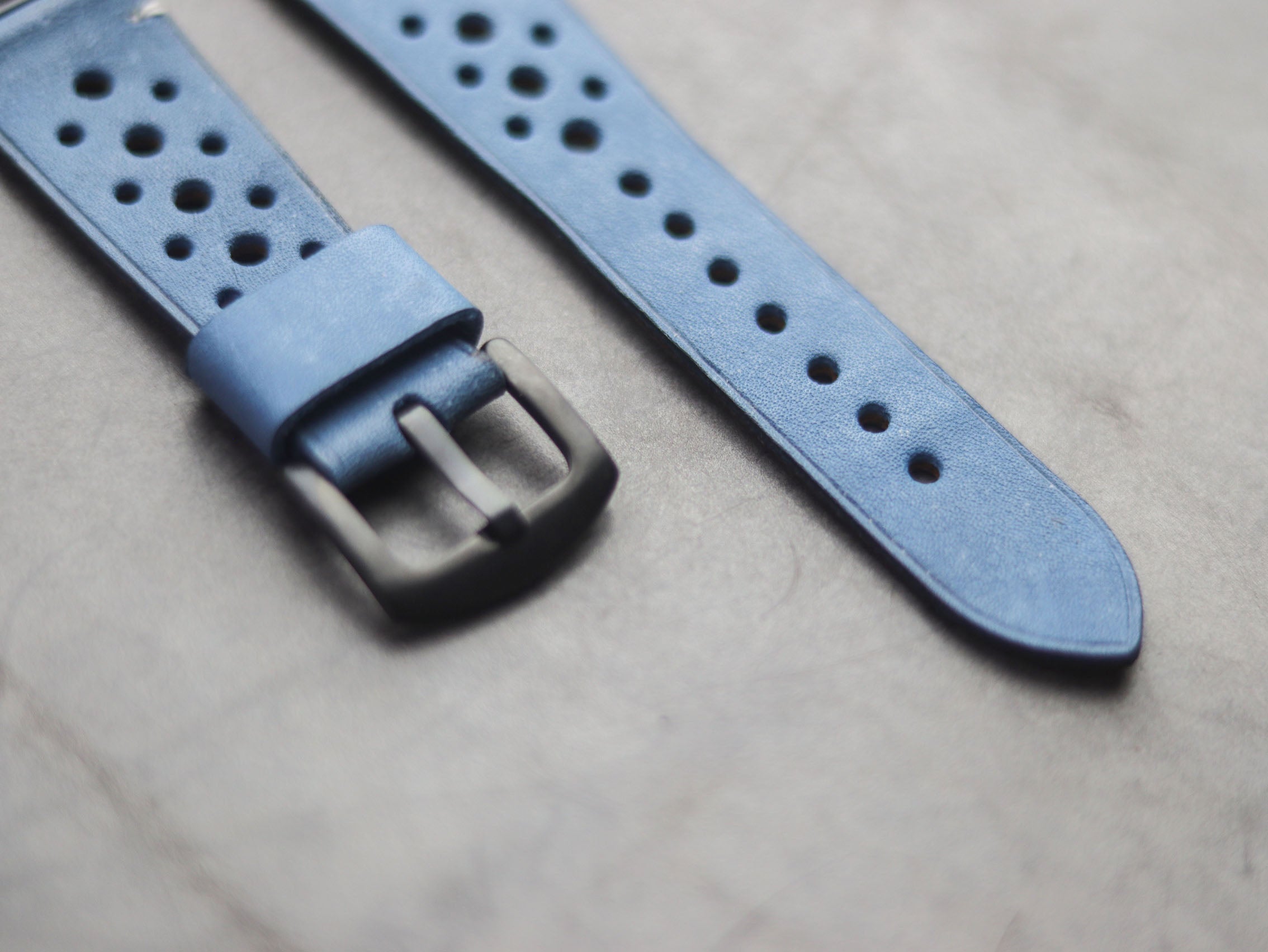 CAROLINE BLUE RALLY HAND-CRAFTED APPLE WATCH STRAPS