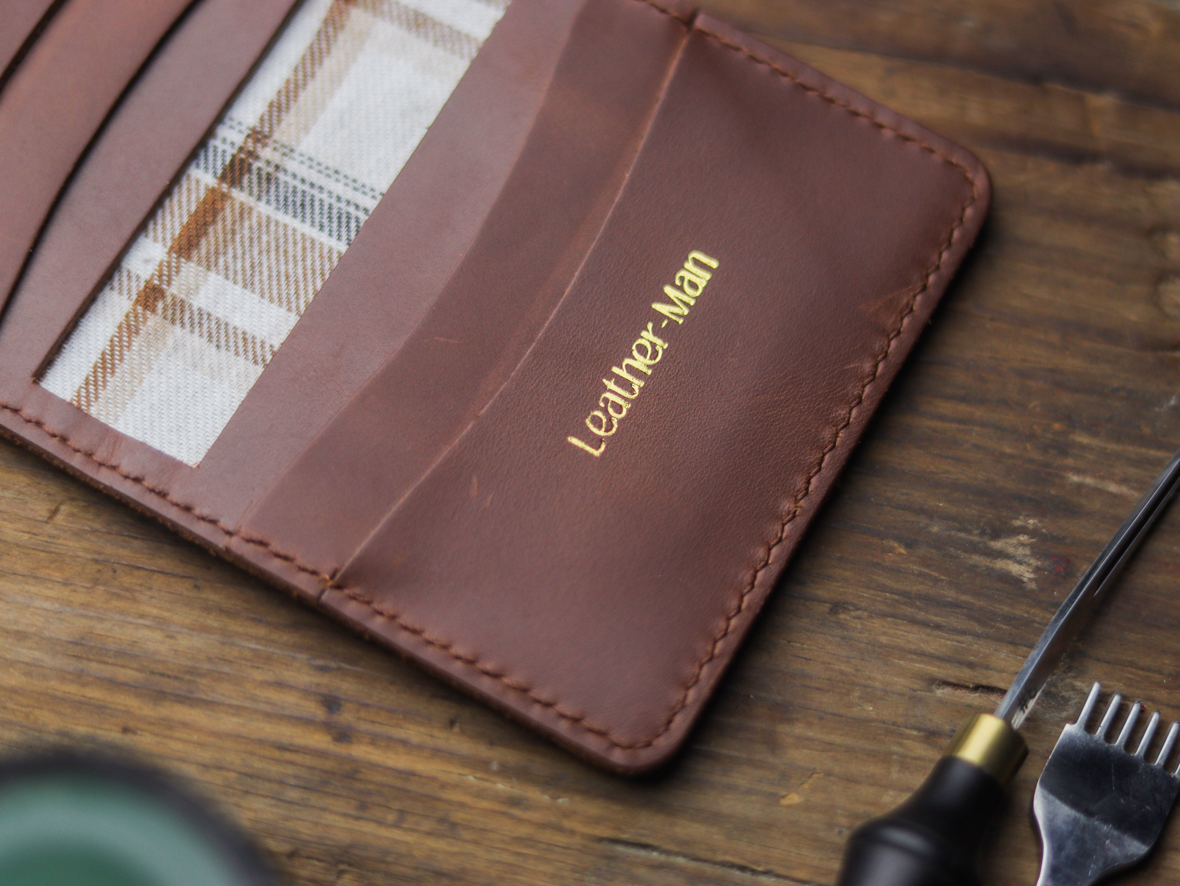 HAMPTON - C BIFOLD CARD HOLDER CHESTNUT BROWN