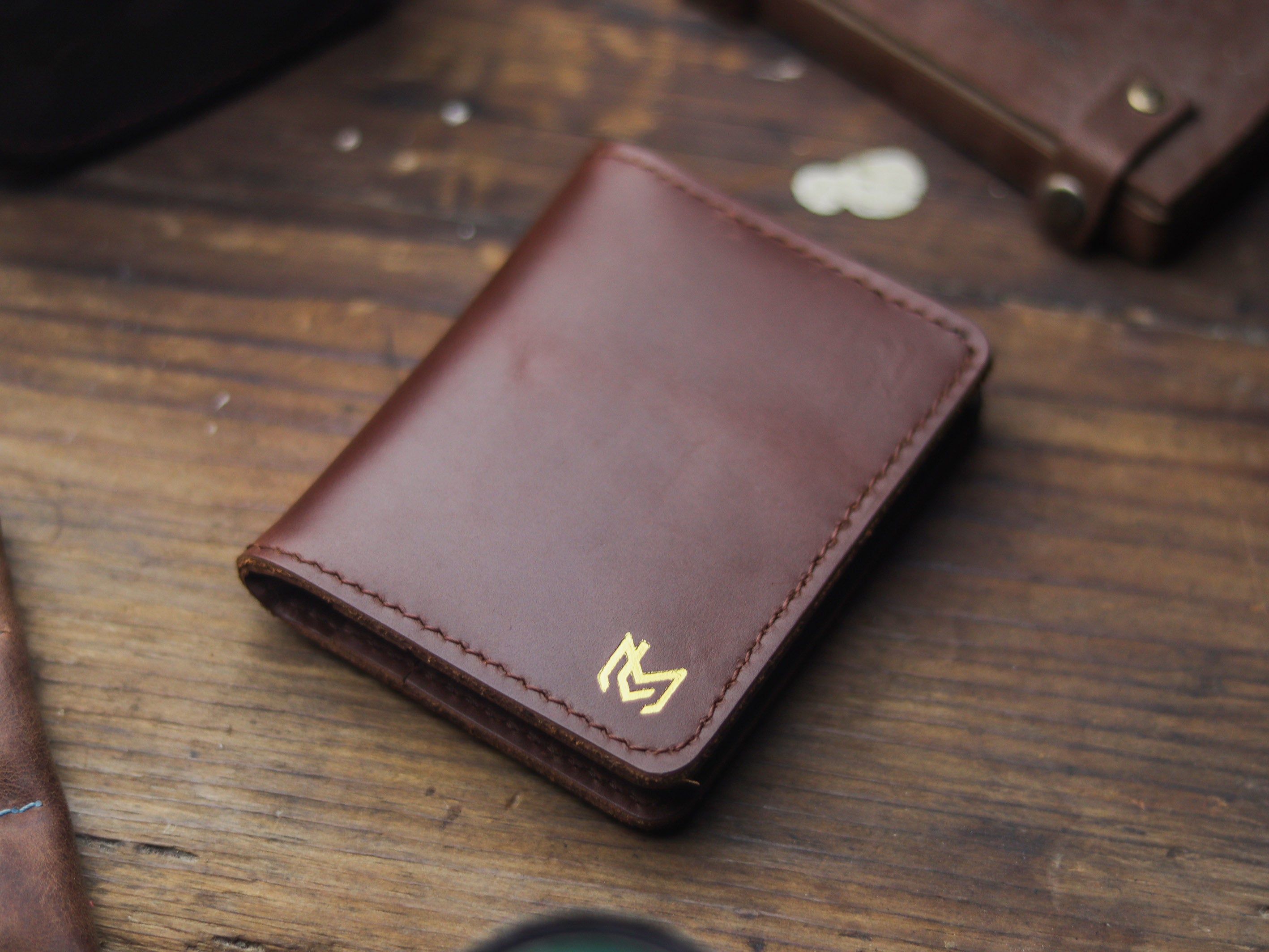 HAMPTON - C BIFOLD CARD HOLDER CHESTNUT BROWN