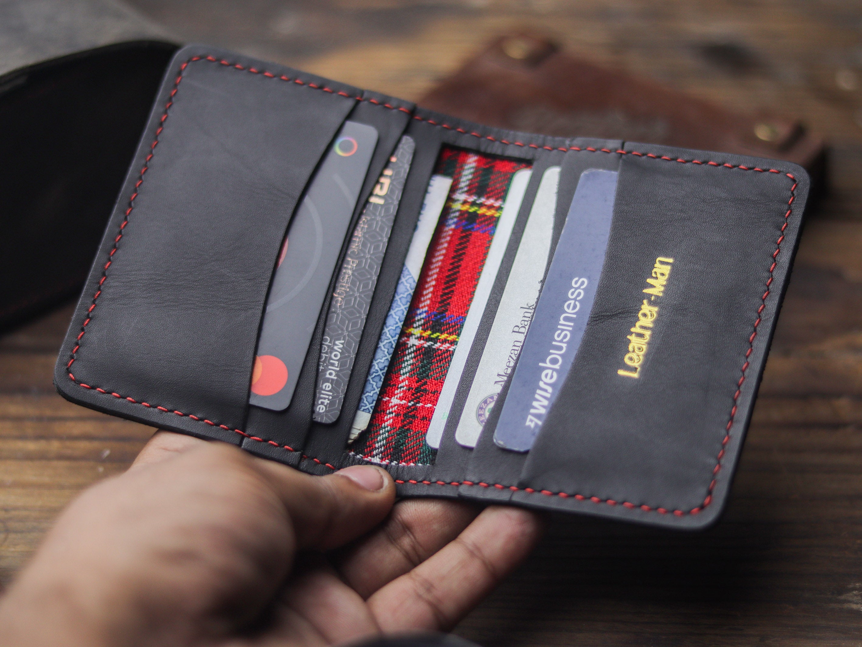 HAMPTON - C BIFOLD CARD HOLDER PHANTOM BLACK