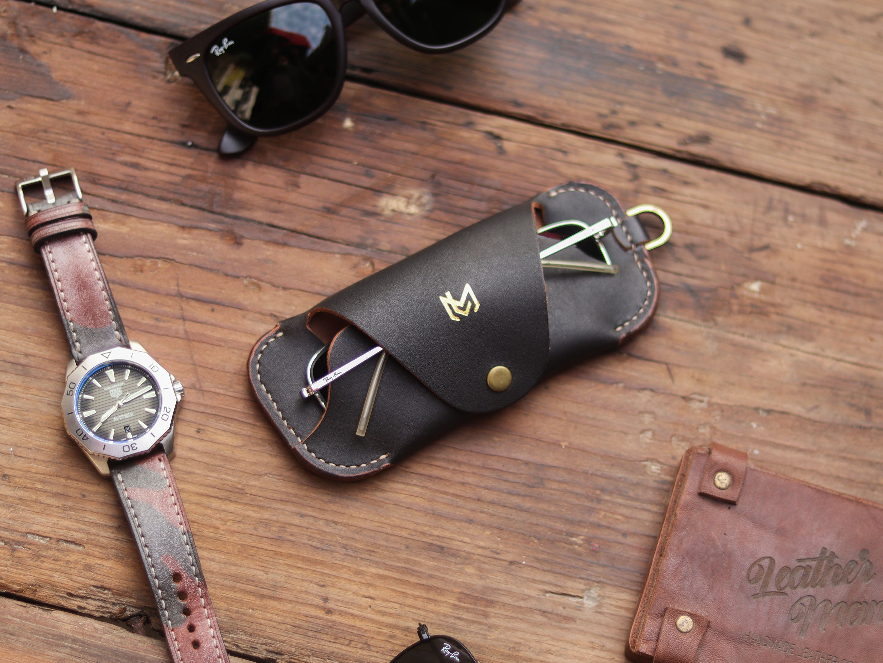 SG-2 SUNGLASSES CASE - HORWEEN BLACK