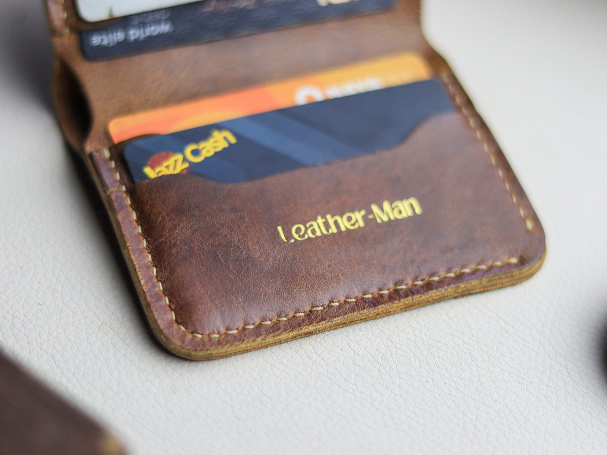 TRIDENT MINI - RUSSET BROWN VEG WAX PULL UP LEATHER