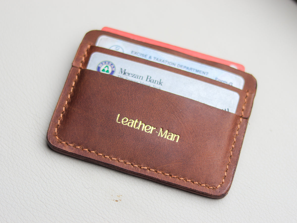 MINIMAL CLASSIC -  COGNAC BROWN VEG PULL UP LEATHER