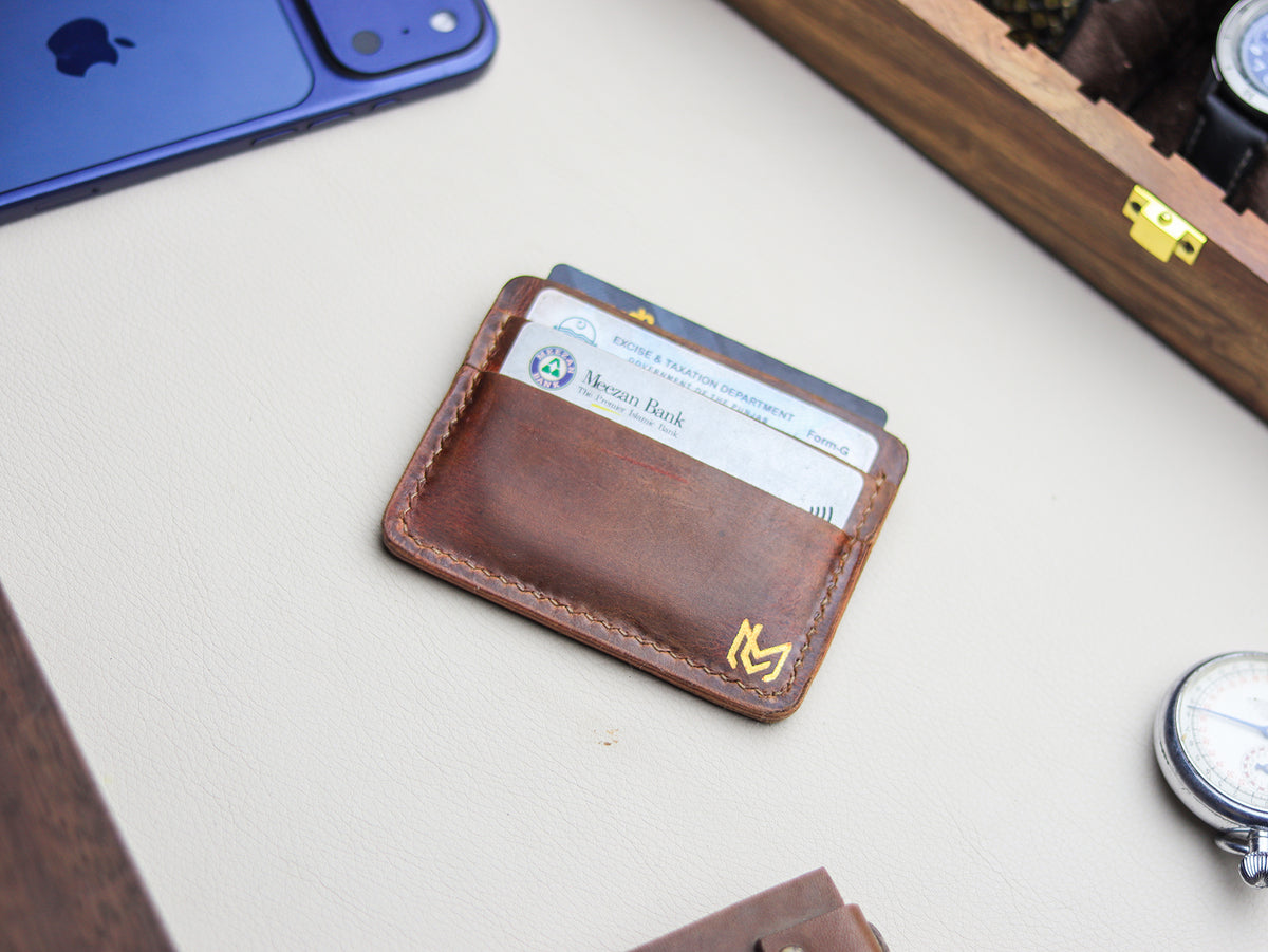 MINIMAL CLASSIC -  OLMO BROWN VEG WAX PULL UP LEATHER