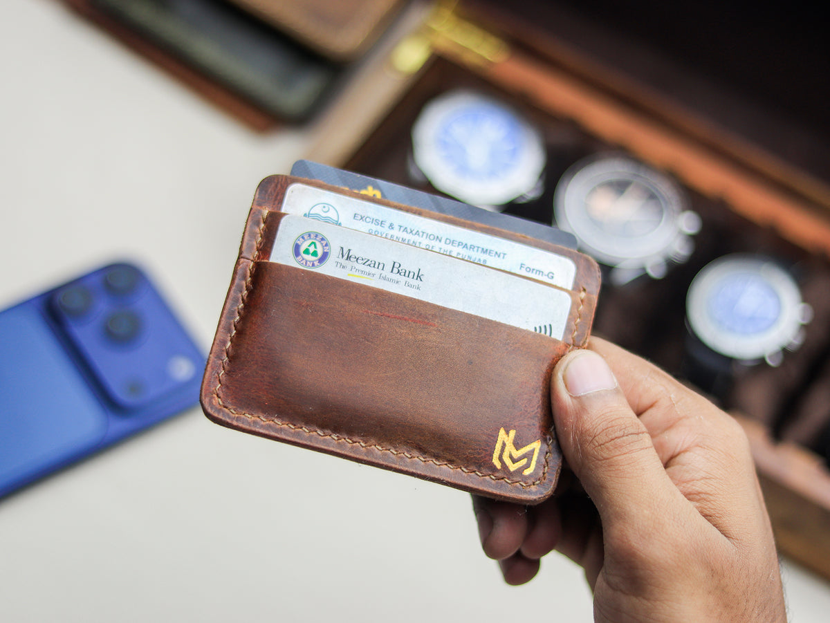 MINIMAL CLASSIC -  OLMO BROWN VEG WAX PULL UP LEATHER