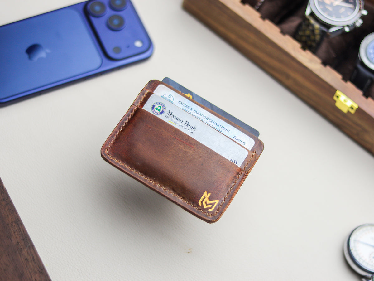 MINIMAL CLASSIC -  OLMO BROWN VEG WAX PULL UP LEATHER
