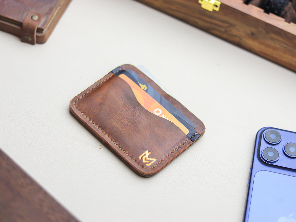 MINIMAL - OLMO BROWN VEG WAX PULL UP LEATHER