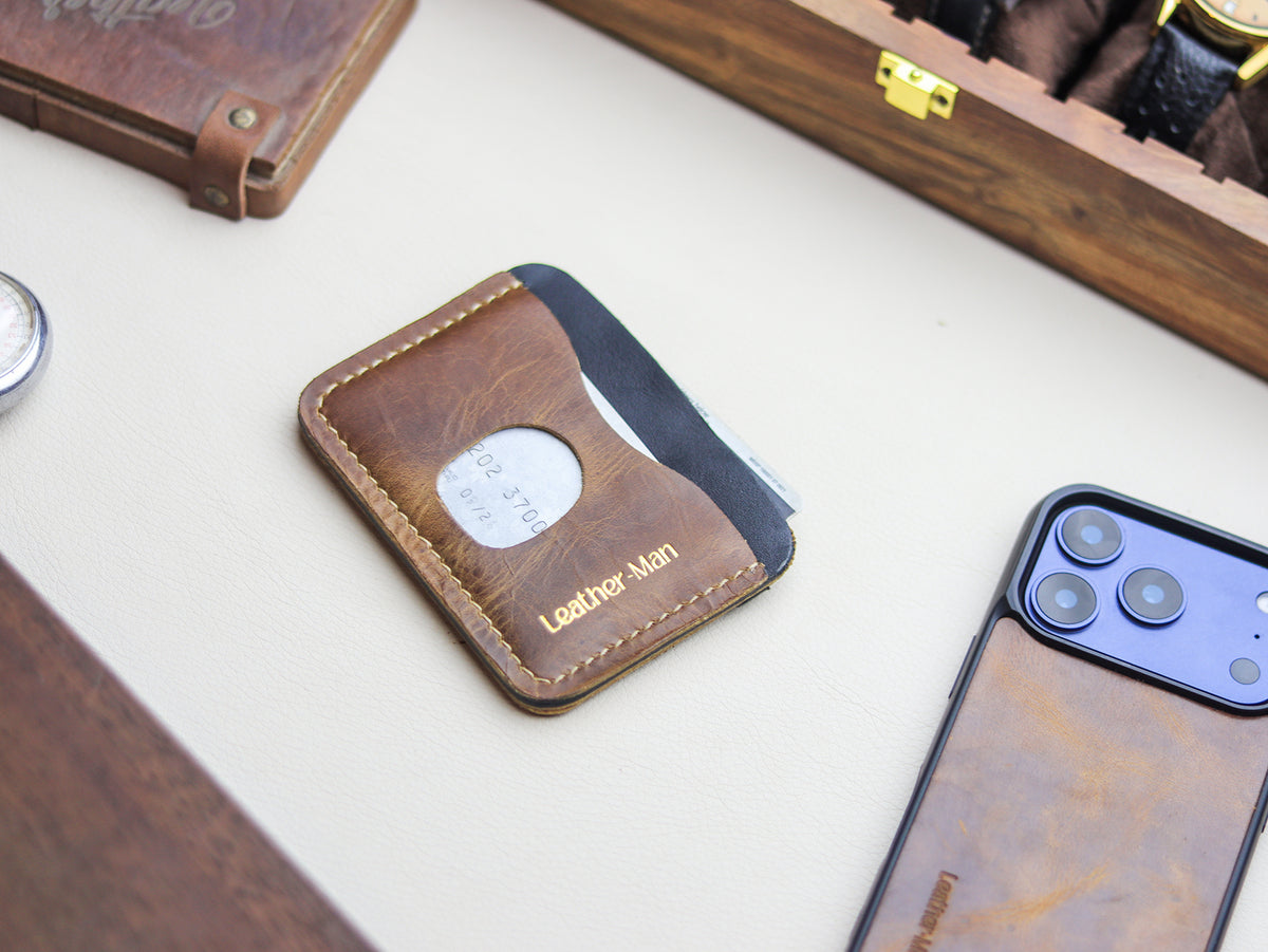 MINIMAL - RUSSET BROWN VEG WAX PULL UP LEATHER