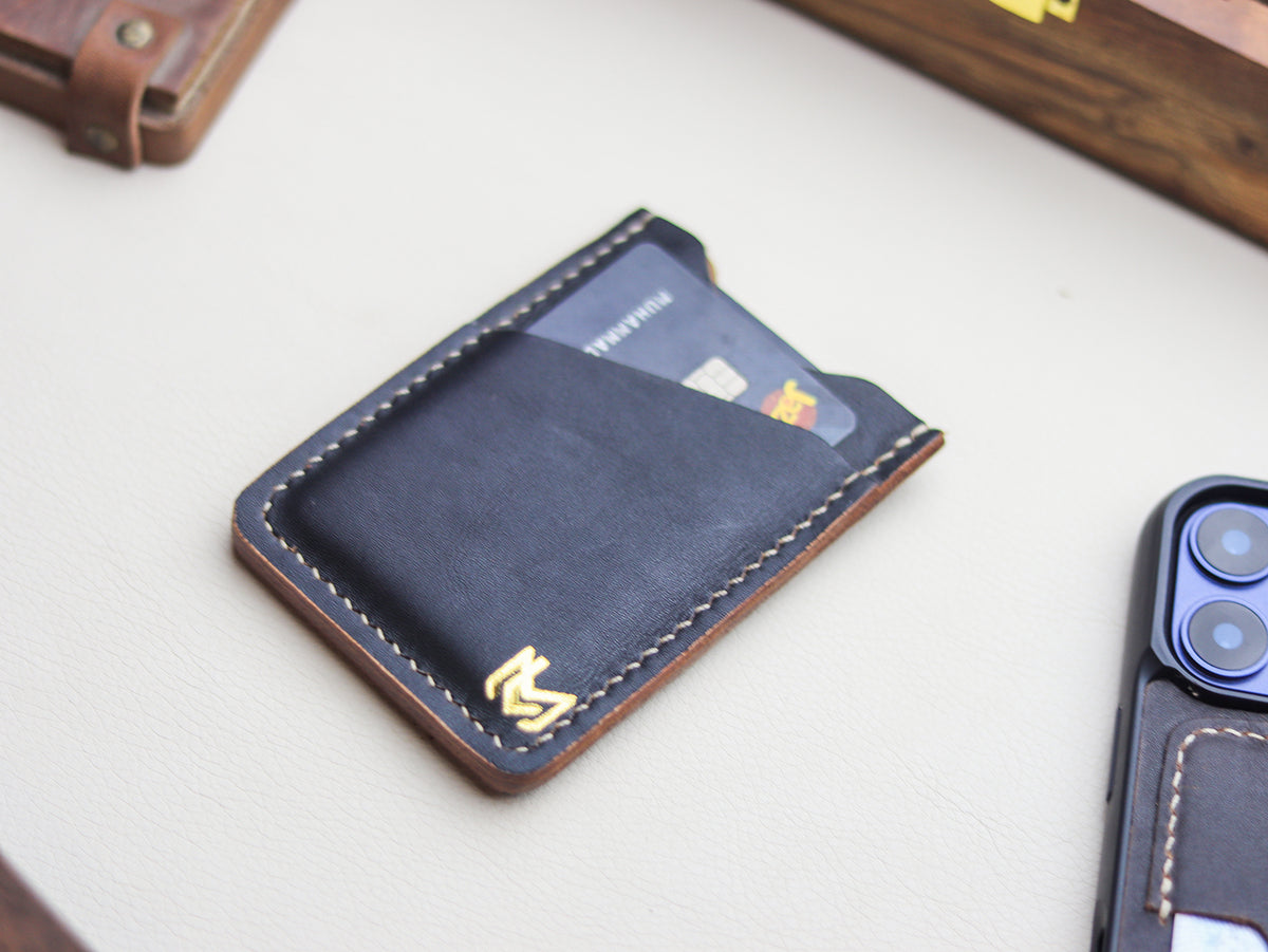 ARCHER - HORWEEN BLACK VEG TAN LEATHER