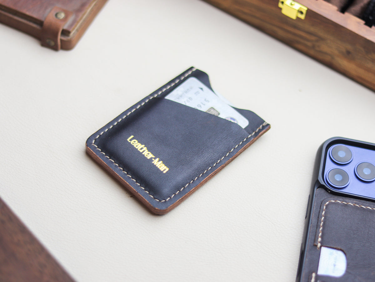 ARCHER - HORWEEN BLACK VEG TAN LEATHER