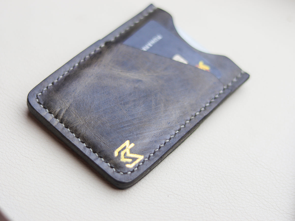 ARCHER - MIGNIGHT GRAY VEG WAX PULL UP LEATHER