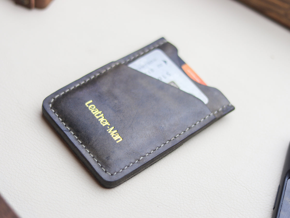 ARCHER - MIGNIGHT GRAY VEG WAX PULL UP LEATHER