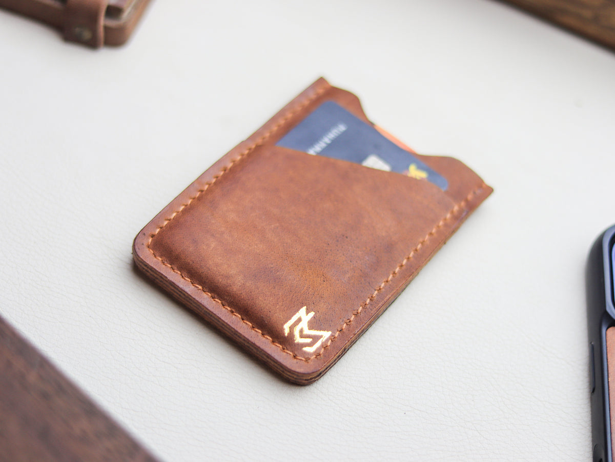 ARCHER - COGNAC BROWN VEG WAX PULL UP LEATHER