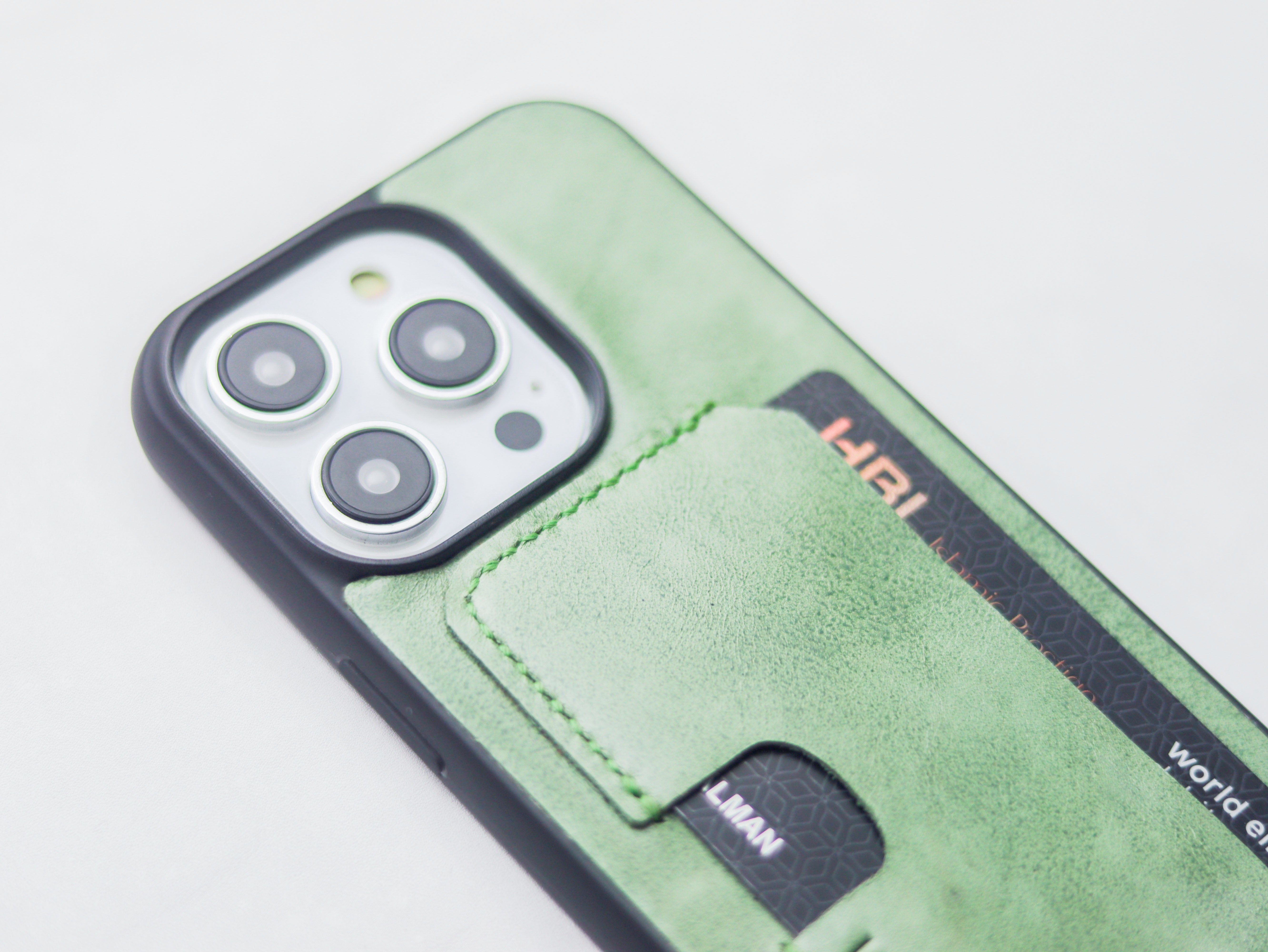 MINT GREEN LEATHER - WALLET PHONE CASE