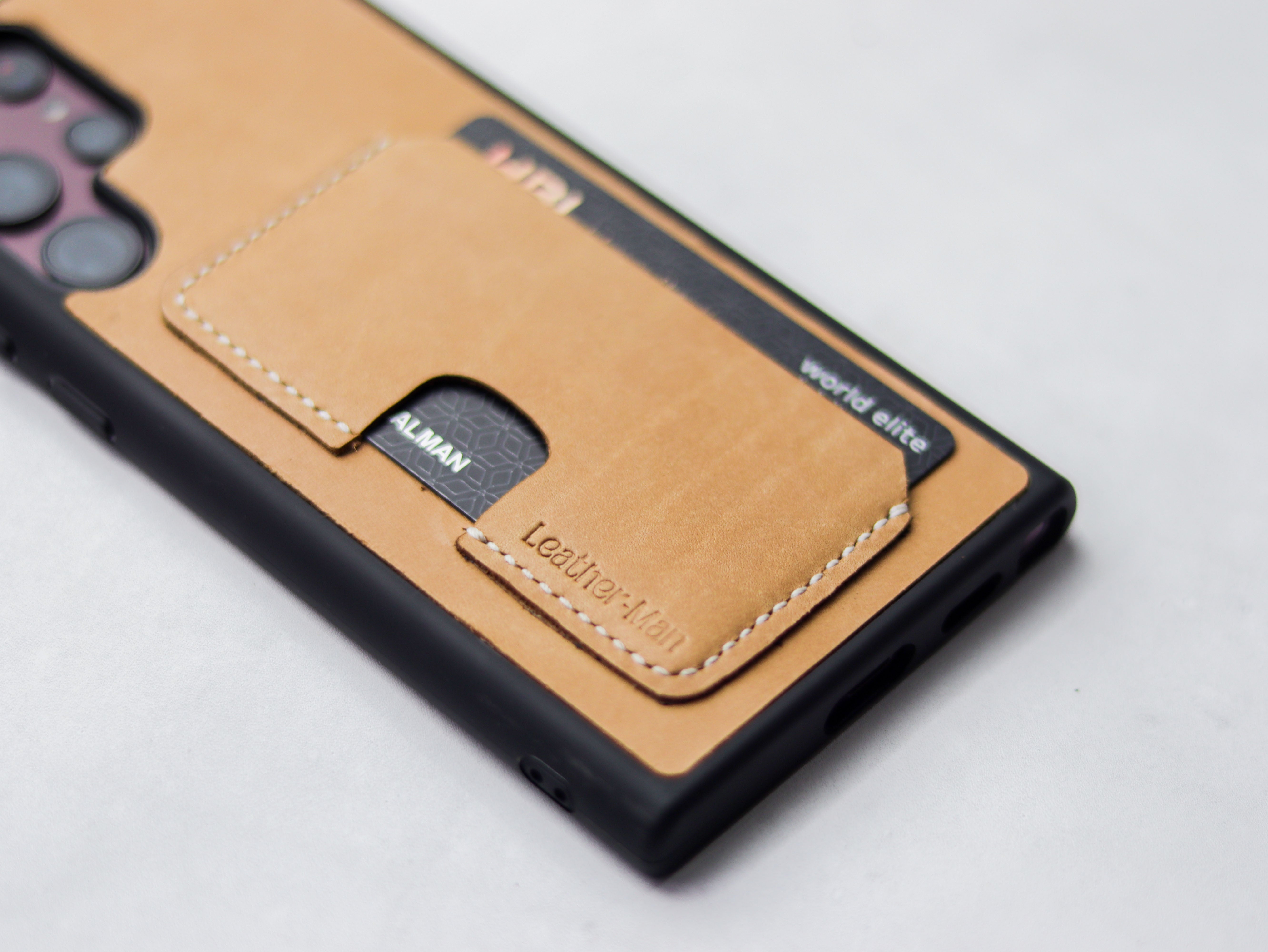 NATURAL BUTTERO LEATHER WALLET PHONE CASE