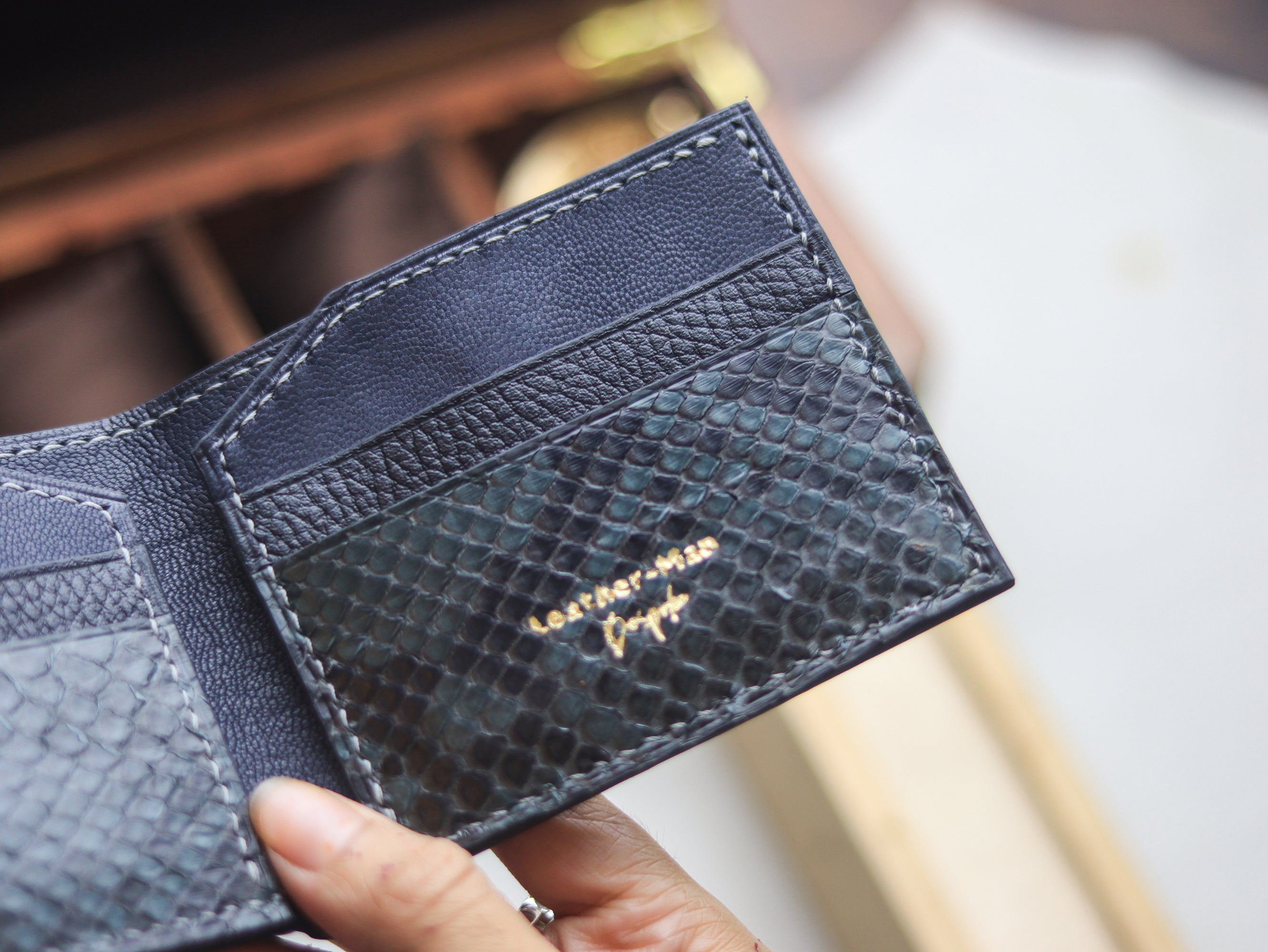 LARSON -  IRIDIUM GRAY PYTHON SKIN