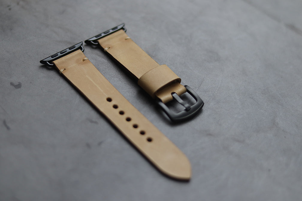 NATURAL BUTTERO HAND-CRAFTED APPLE WATCH STRAPS