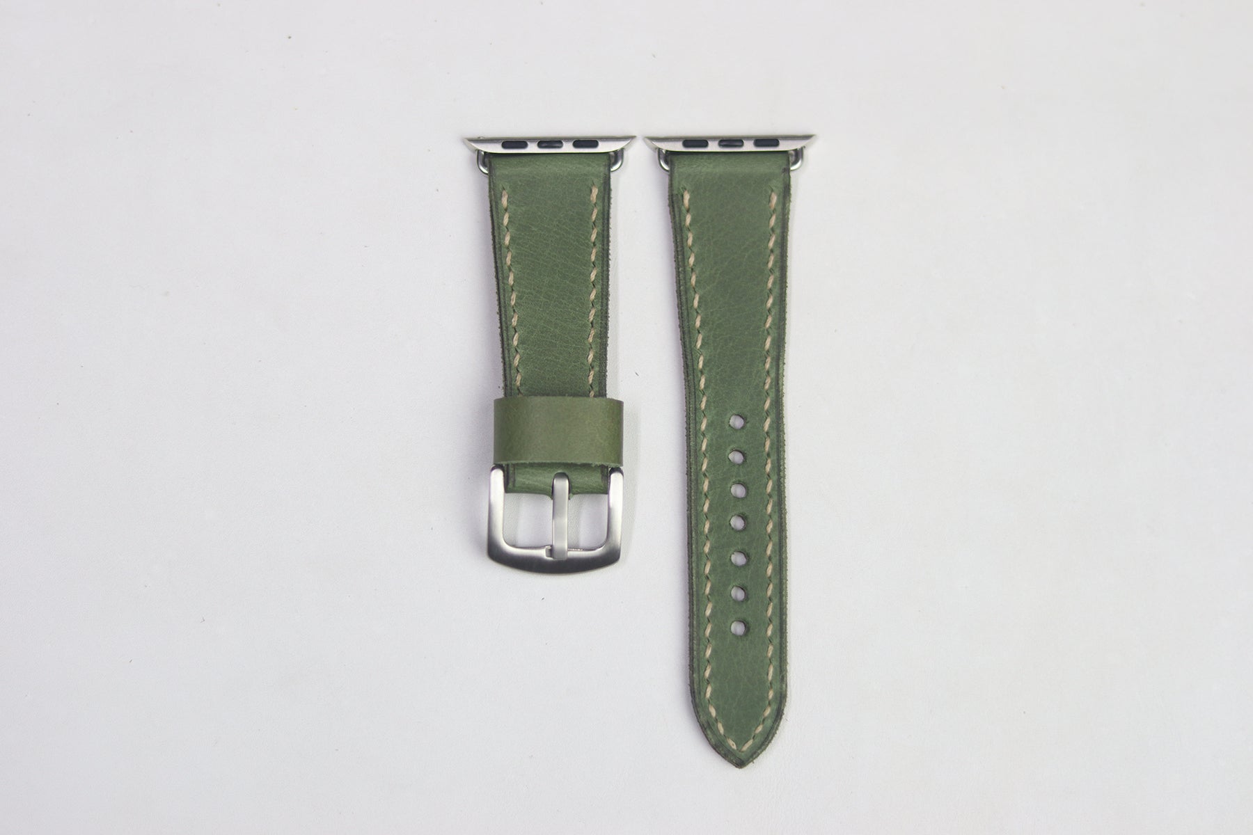 PARAKEET GREEN HAND-CRAFTED APPLE WATCH STRAPS
