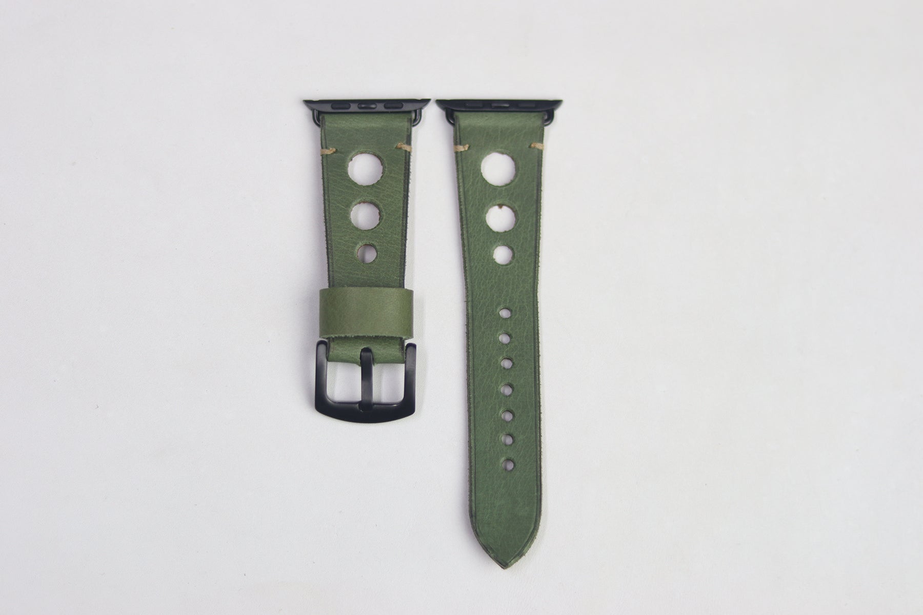 PARAKEET GREEN HAND-CRAFTED APPLE WATCH STRAPS