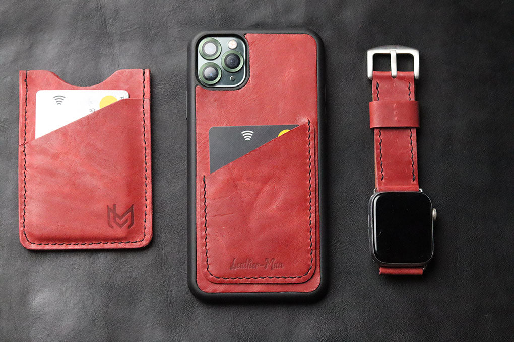 PRISMATIC RED WALLET PHONE CASE